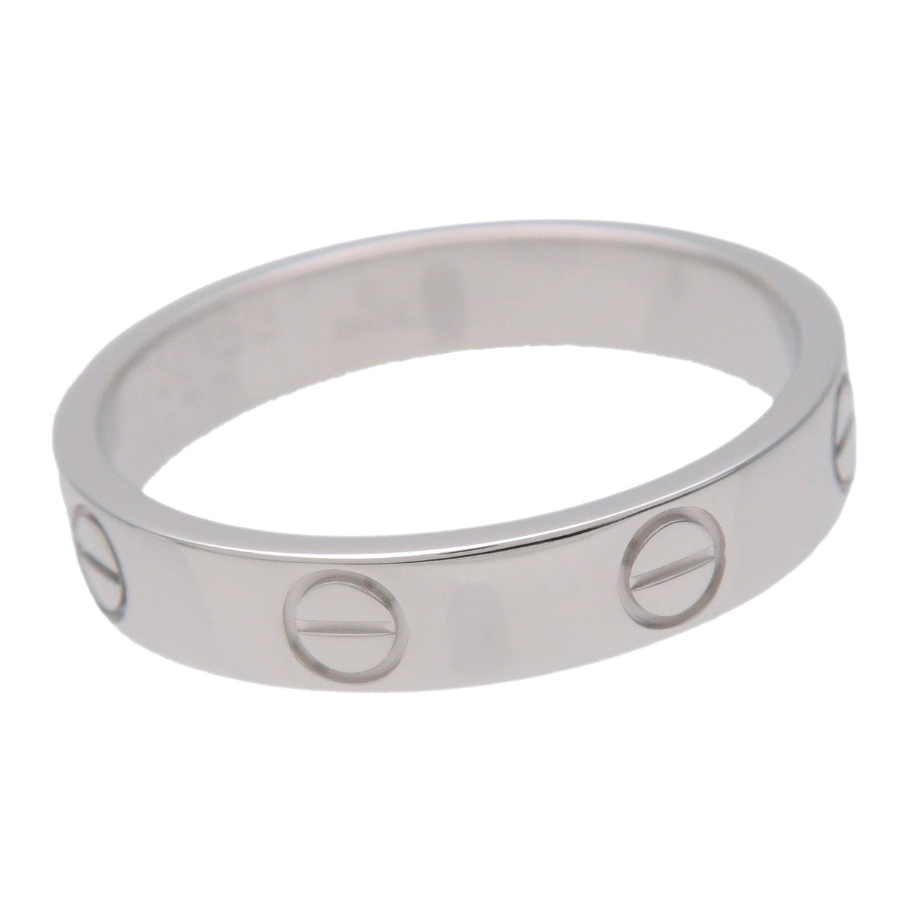 Cartier Mini Love Ring K18 750WG White Gold #53 US6.5 EU53 HK14
