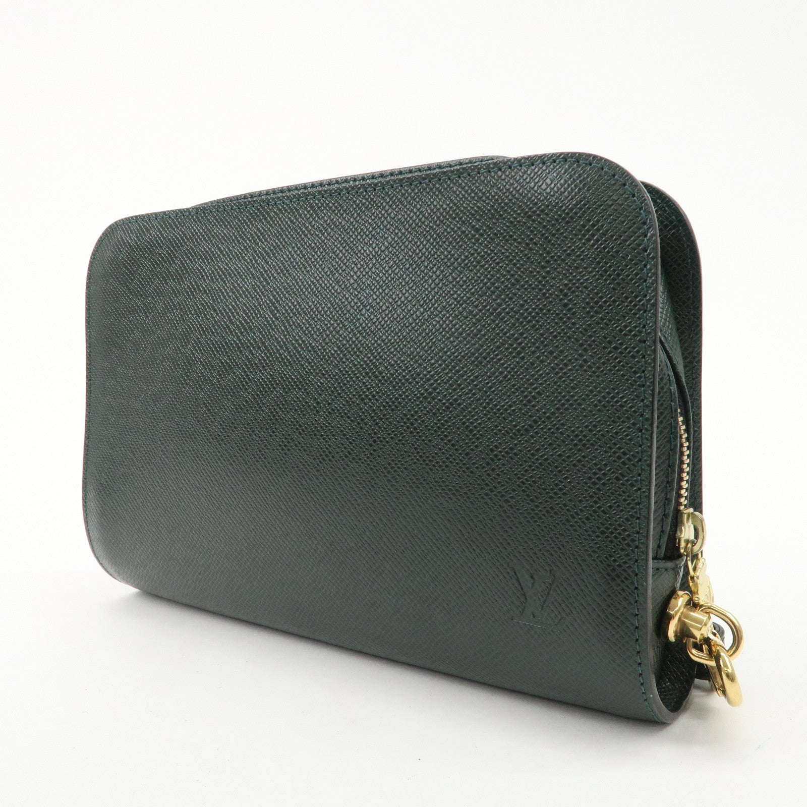 Louis Vuitton Taiga Baikal Clutch Bag Pouch Epicea M30184 Used