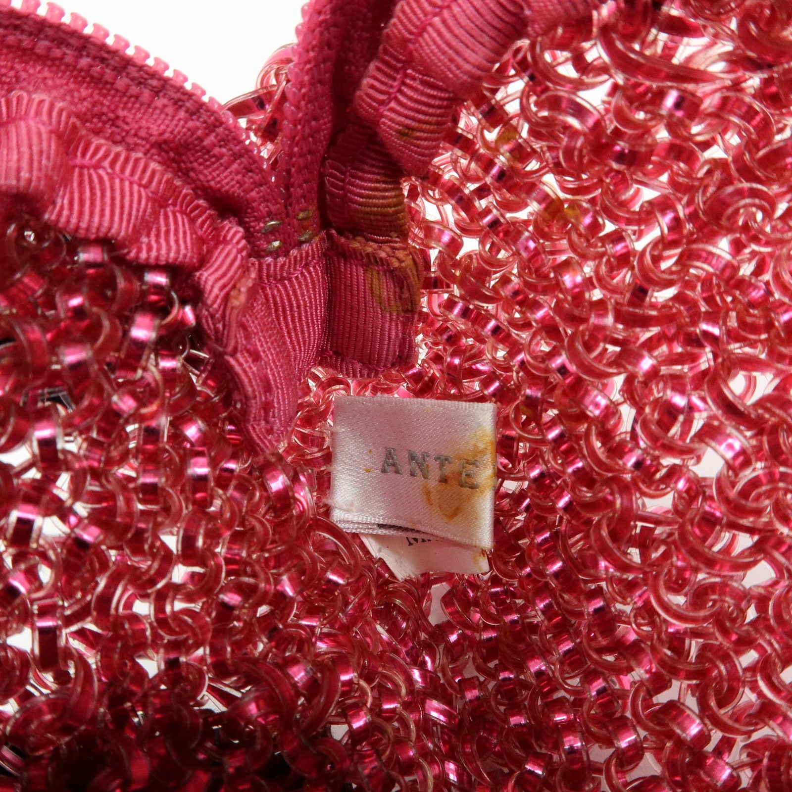 ANTEPRIMA Set of 2 Vinyl Wire Pouch Pink Multicolor