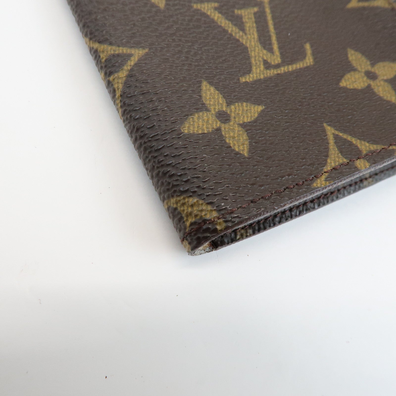 Louis Vuitton Monogram Leather Set of 3 Glasses Case Brown M62962