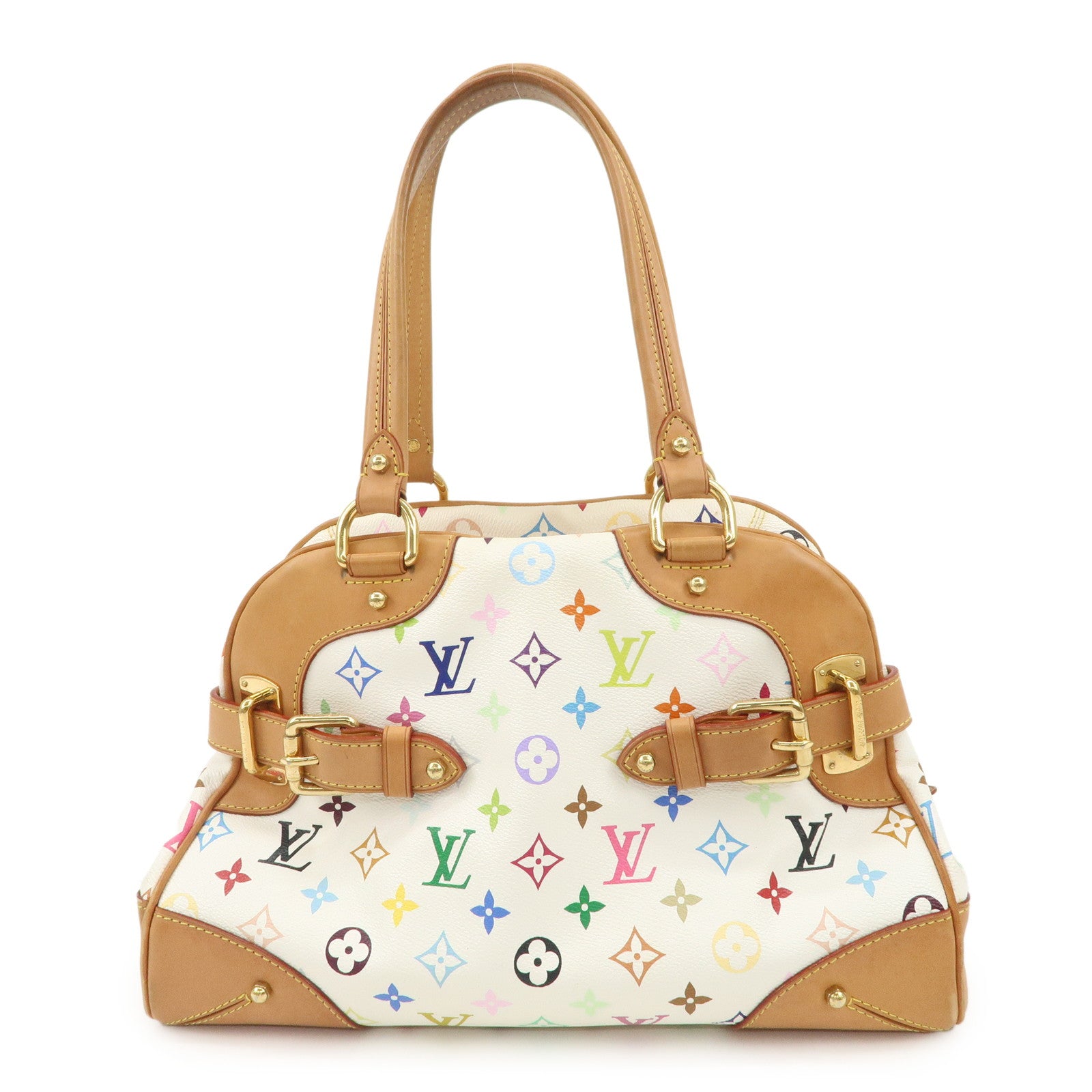 Louis Vuitton Monogram Multicolor Claudia Hand Bag Blanc M40193