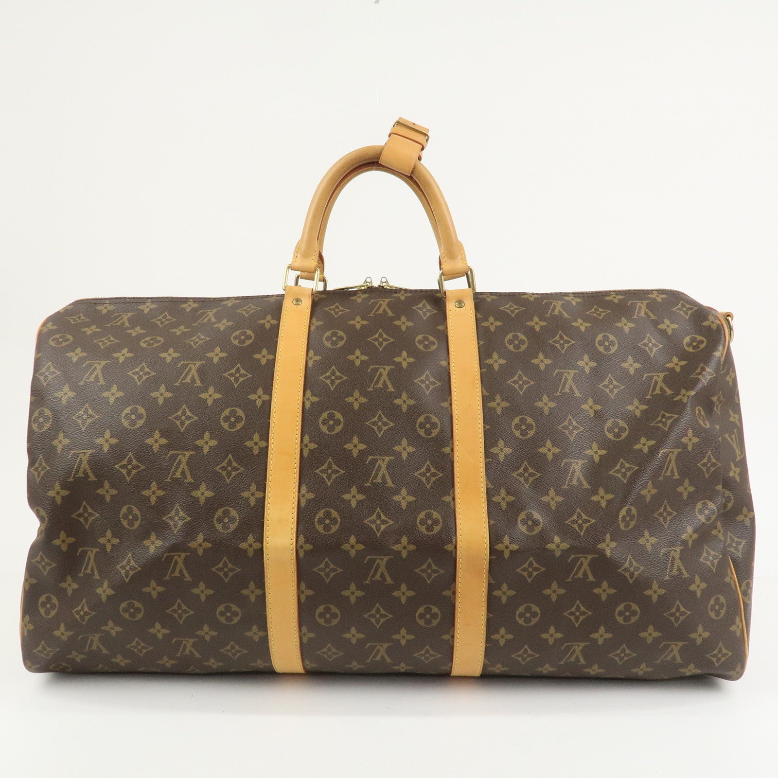 Louis Vuitton Monogram Keep All 60 Boston Bag Brown M41422
