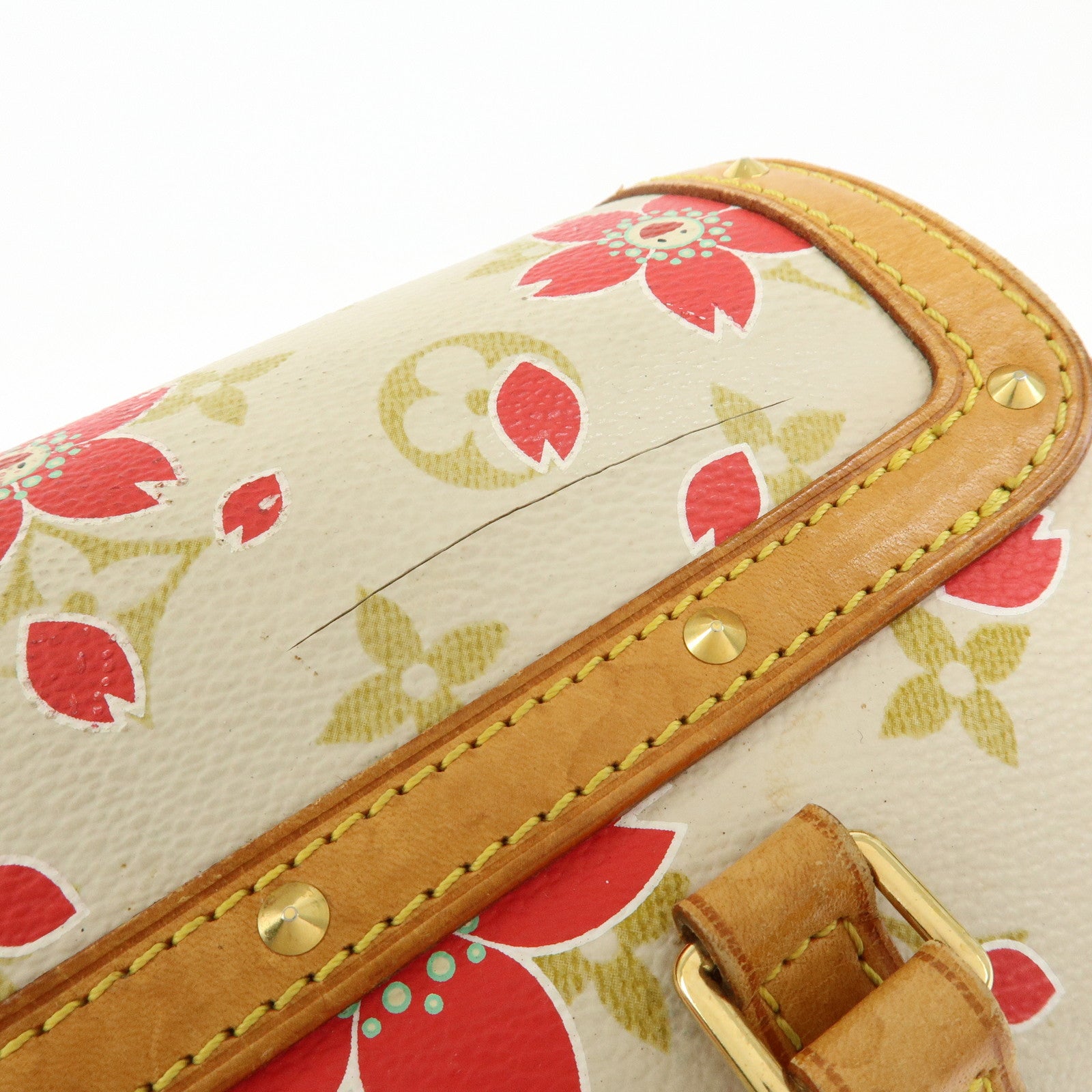 Louis Vuitton Monogram Cherry Blossom Papillon 26 Hand Bag M92011