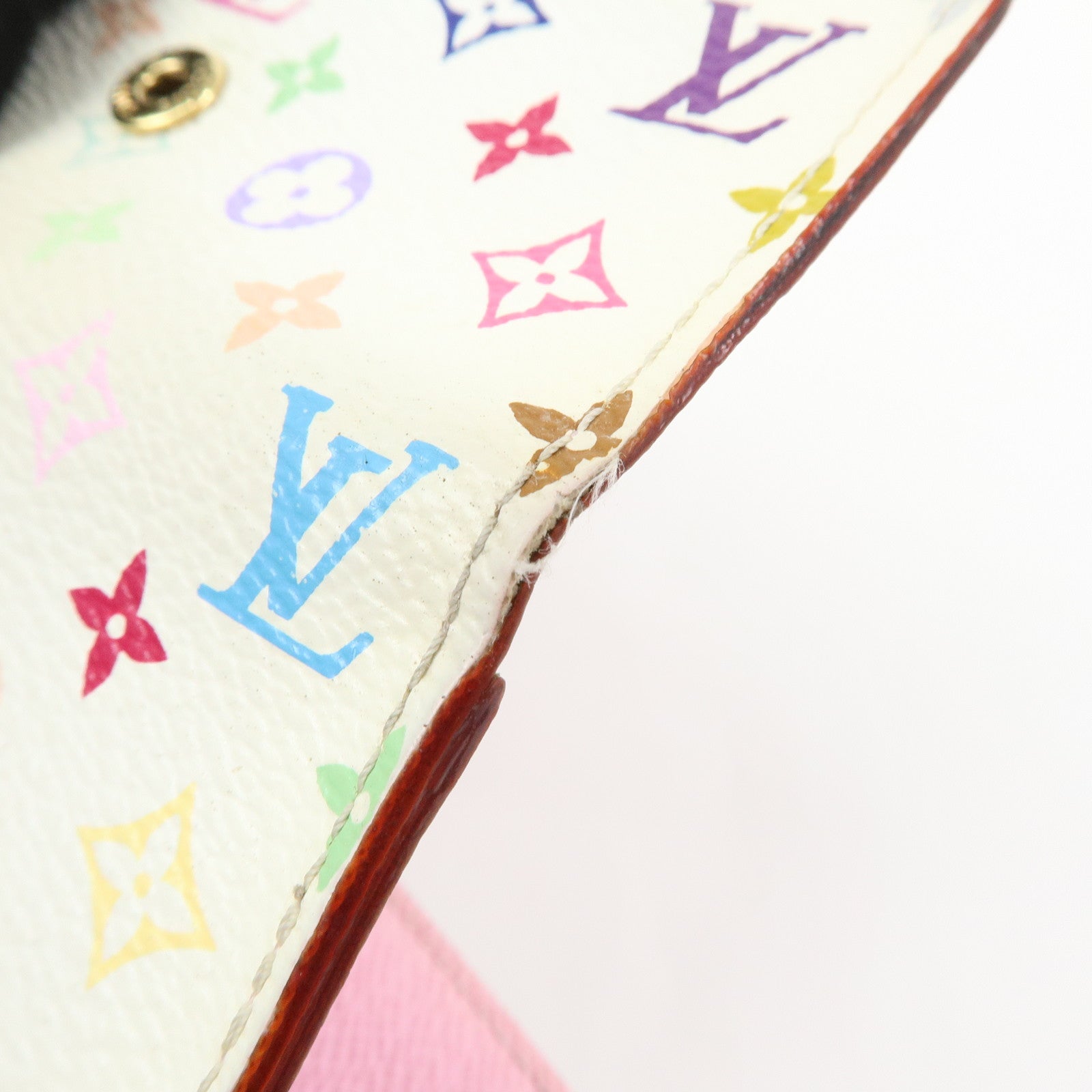 Louis Vuitton Monogram Multicolor Multicles 4 Key Case Blanc M93731