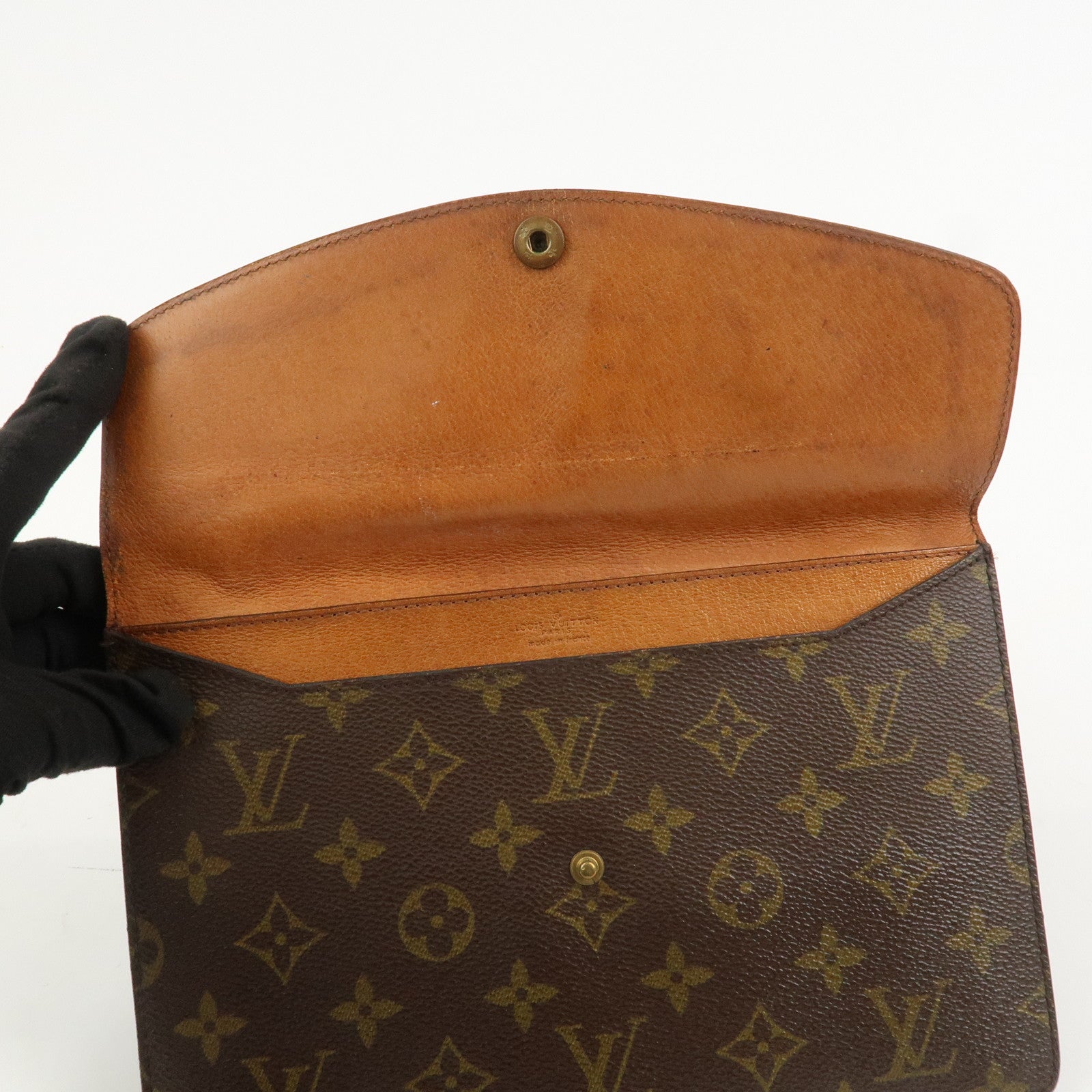 Louis Vuitton Monogram Double Rabat Shoulder Bag Brown M51815