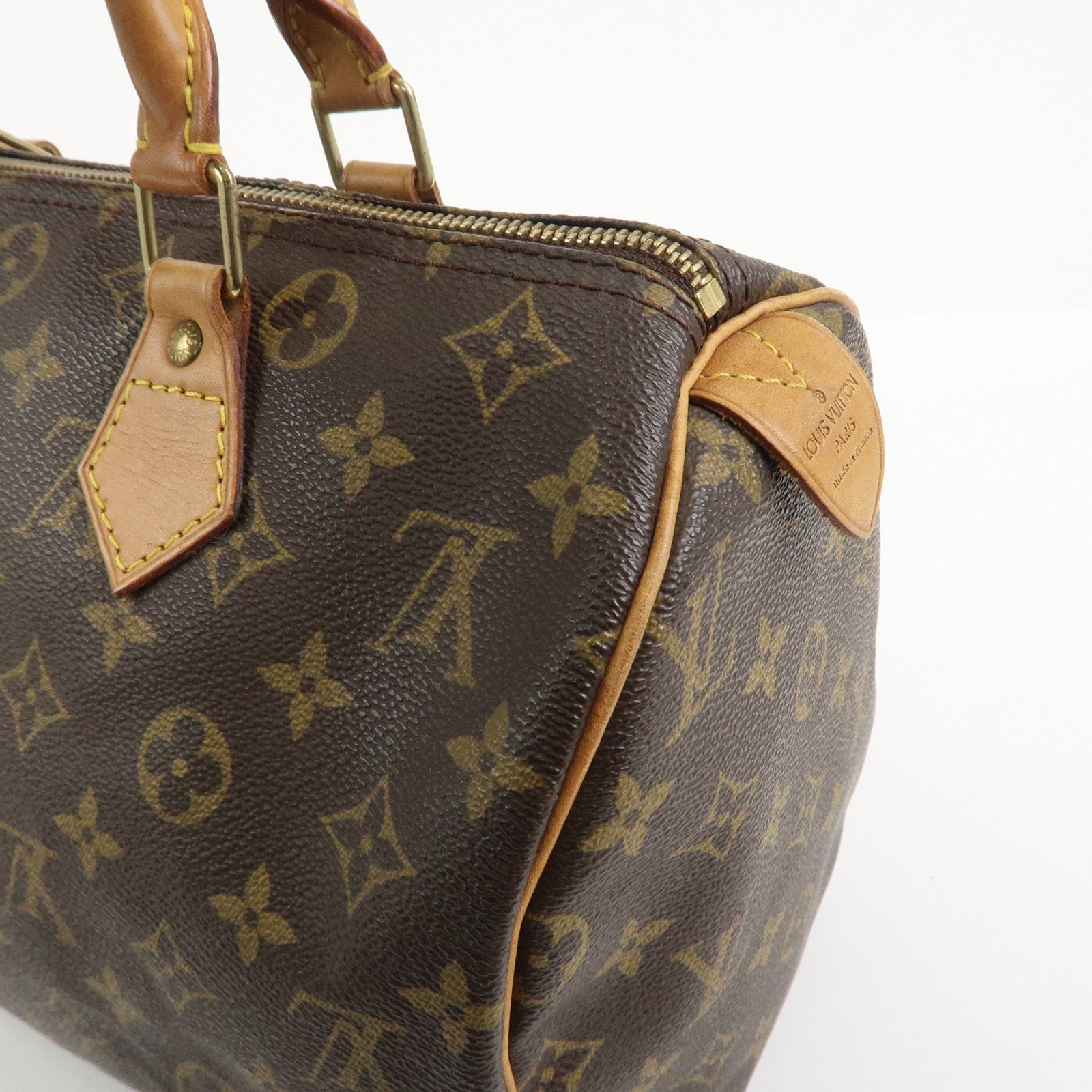 Louis Vuitton Monogram Speedy 30 Boston Bag Hand Bag Brown M41526