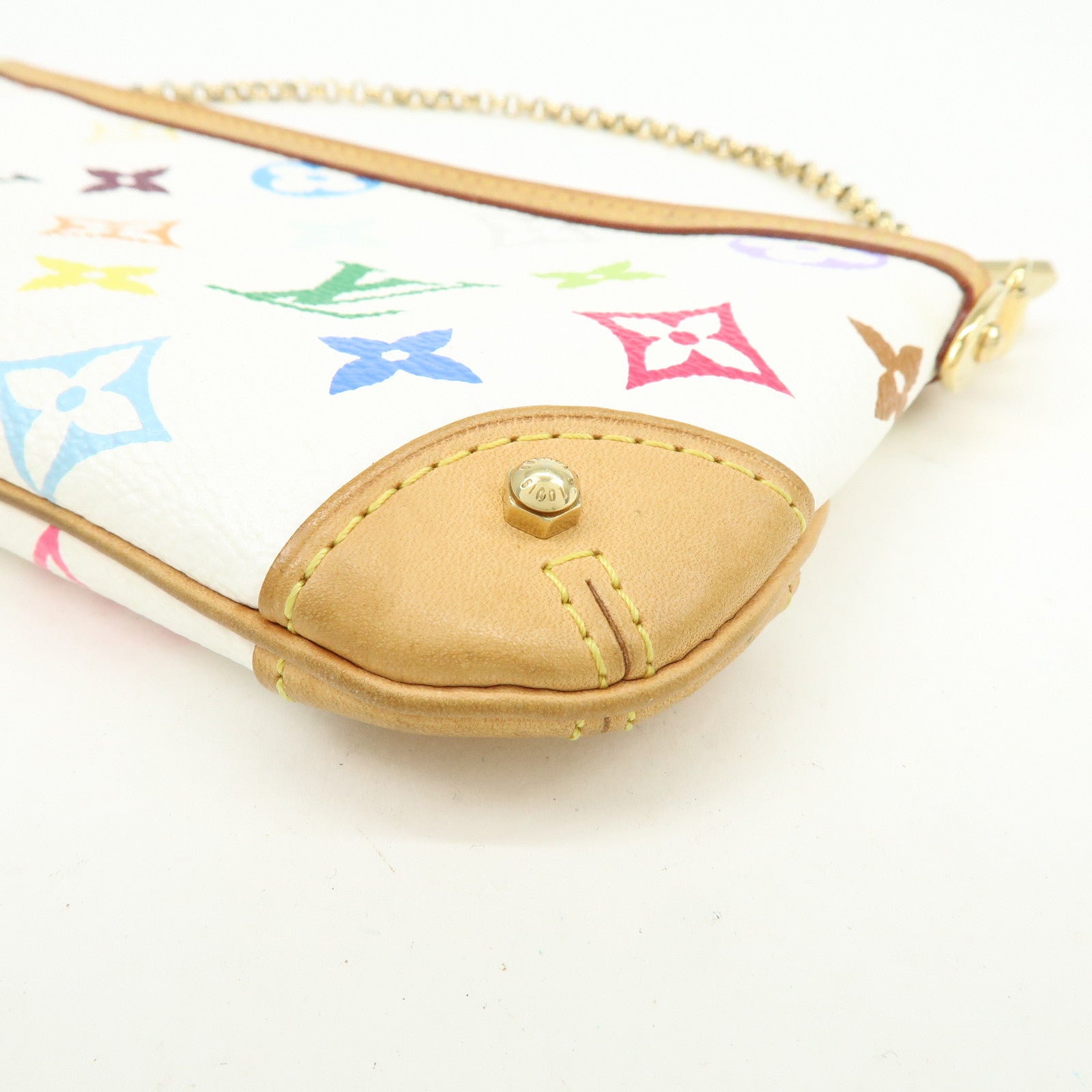 Louis Vuitton Monogram Multicolor Pochette Milla MM Blanc M60096
