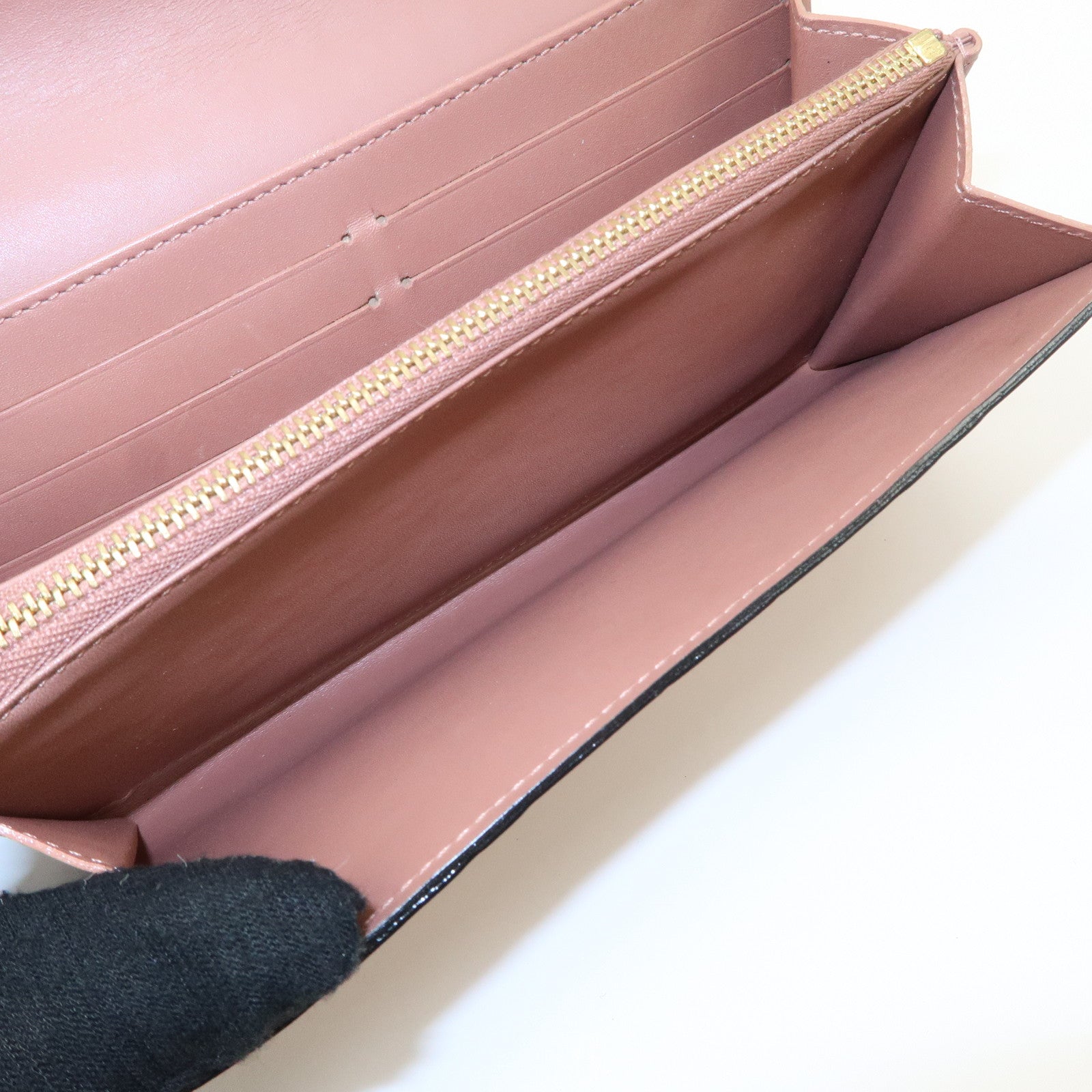 Louis Vuitton Monogram Vernis Set of Long Wallet M91767 M91984 Used