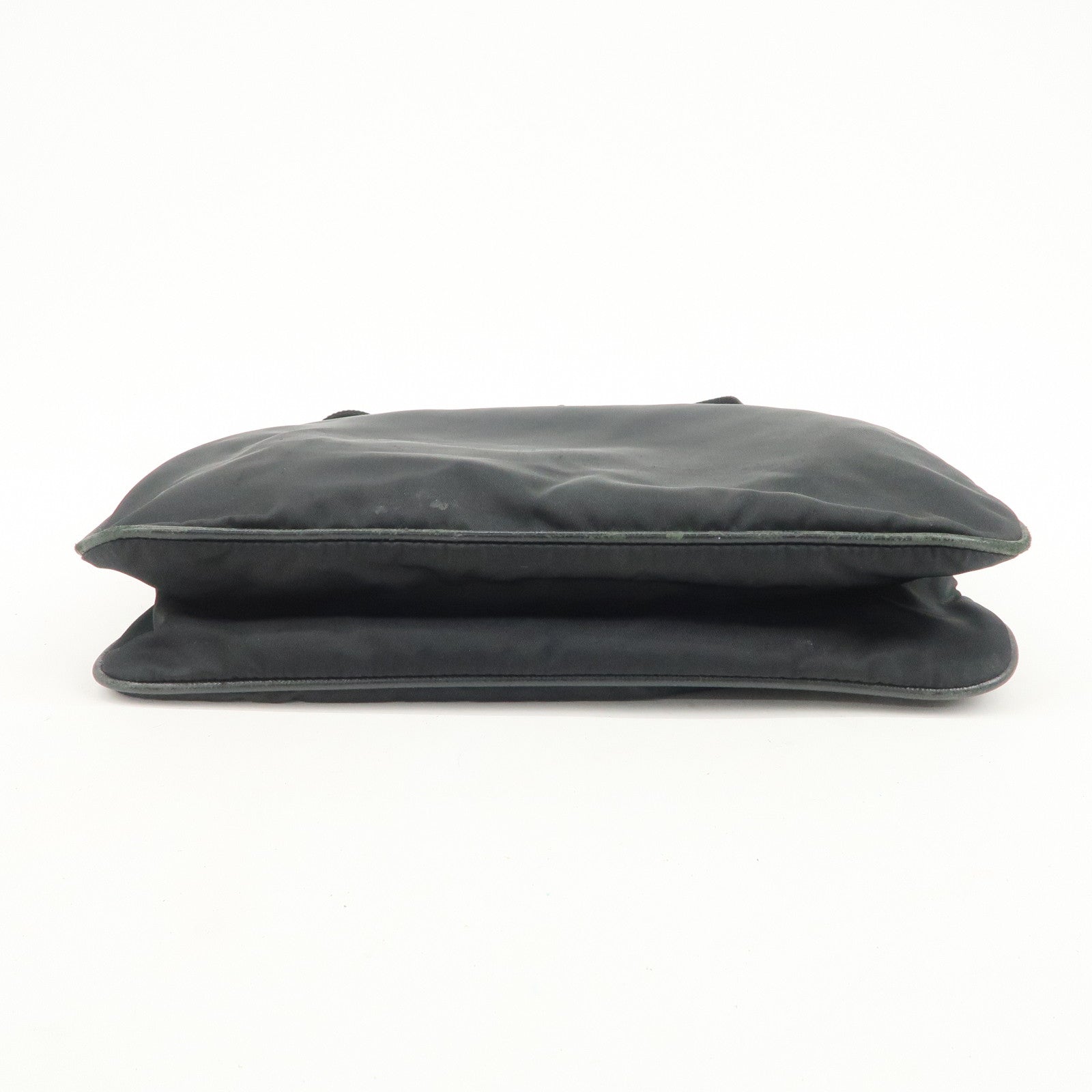 PRADA Triangle Logo Nylon Shoulder Bag Crossbody Bag Black