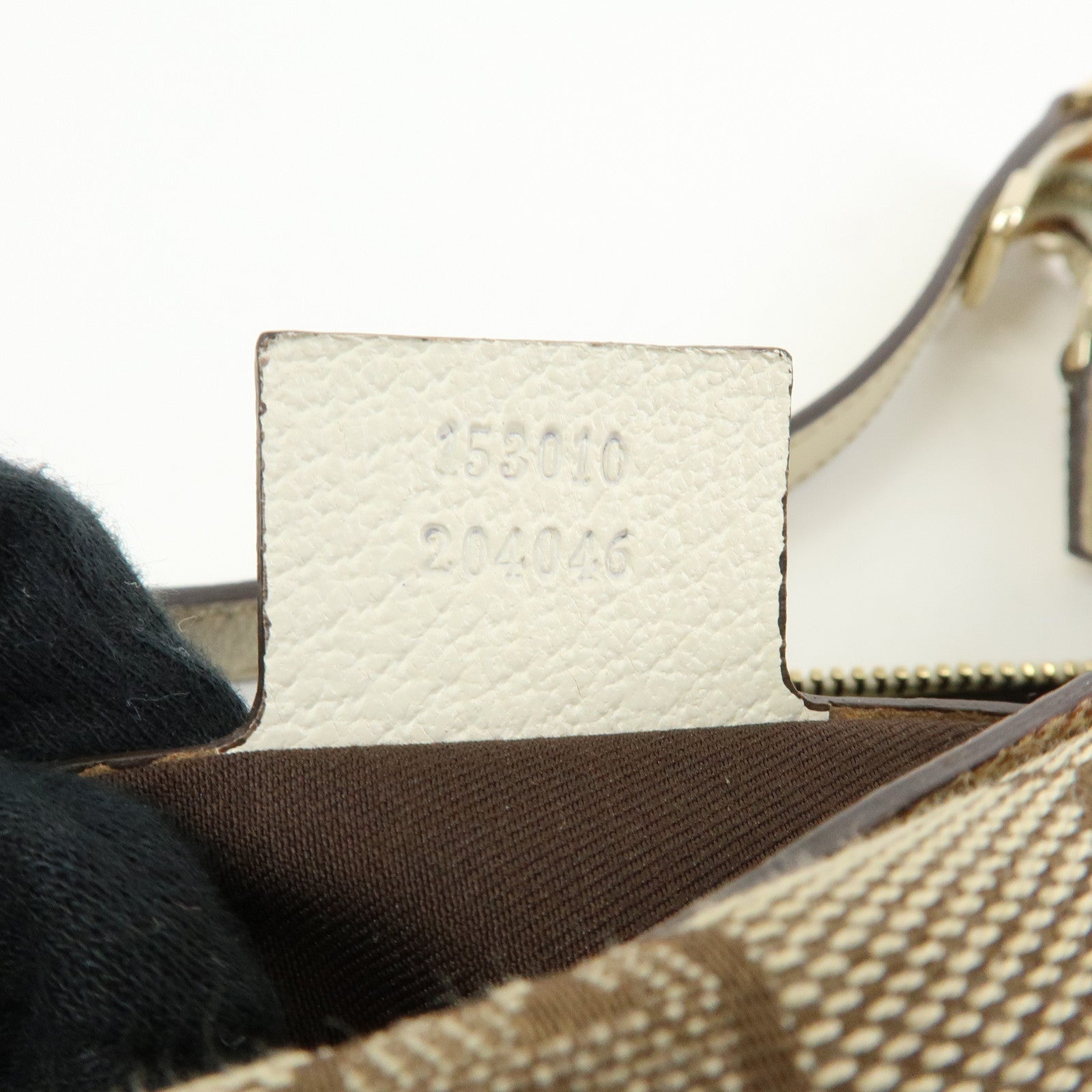 GUCCI GG Canvas Leather Shoulder Bag Hand Bag Beige Ivory 153010