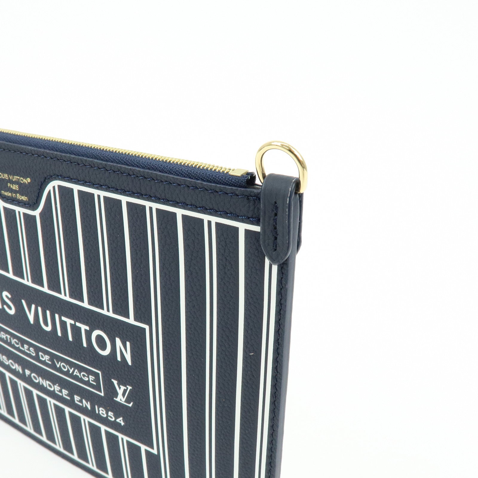 Louis Vuitton Monogram Grain Leather Pouch for Neverfull MM M14994