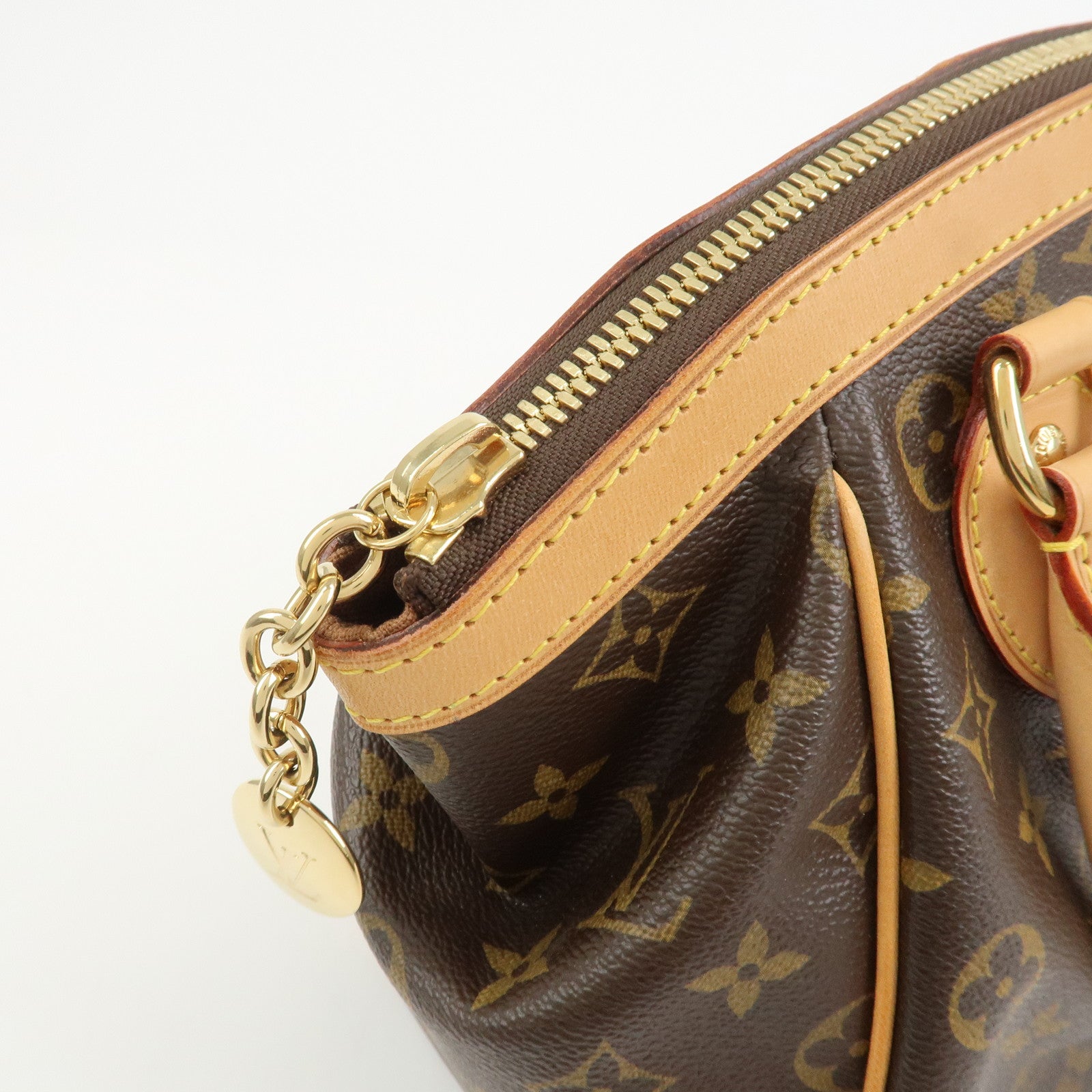 Louis Vuitton Monogram Tivoli PM Hand Bag Shoulder Bag Brown M40143