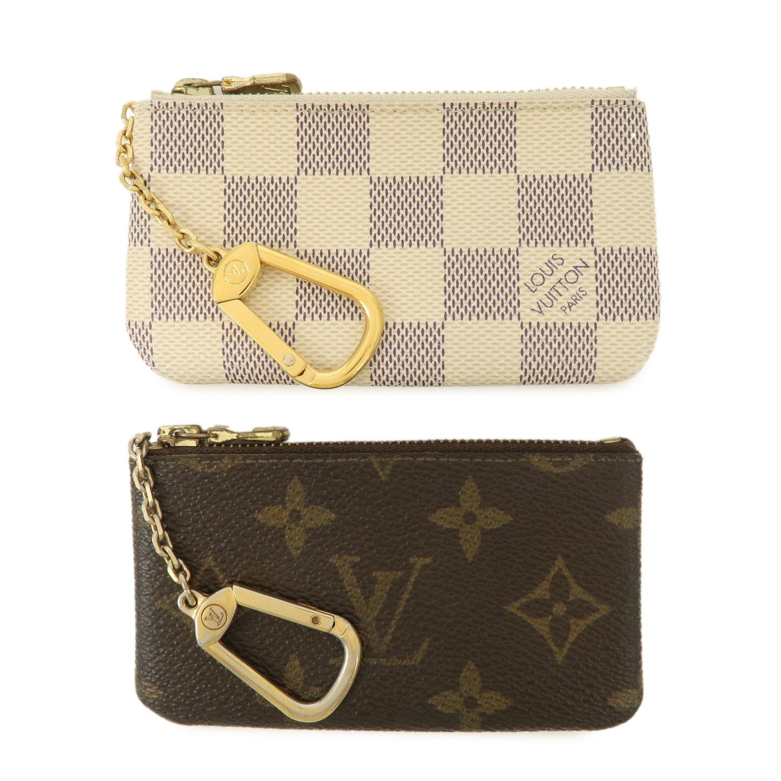 Louis Vuitton Set of 2 Pochette Cles Coin Case M62650 N62659 Used