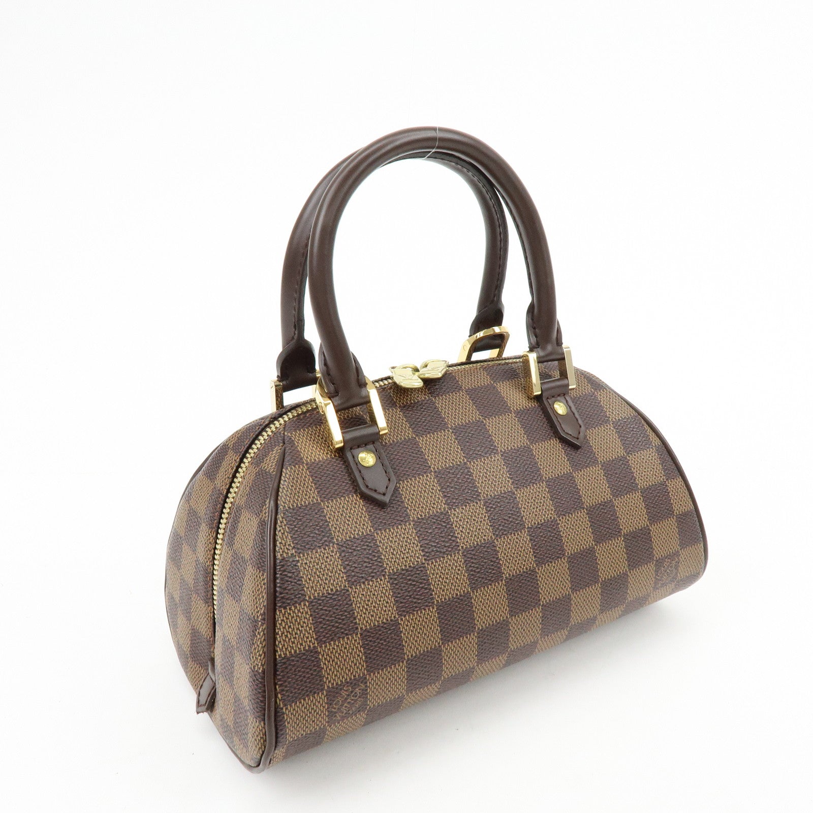 Louis Vuitton Damier Ebene Rivera Mini Hand Bag Brown N41436