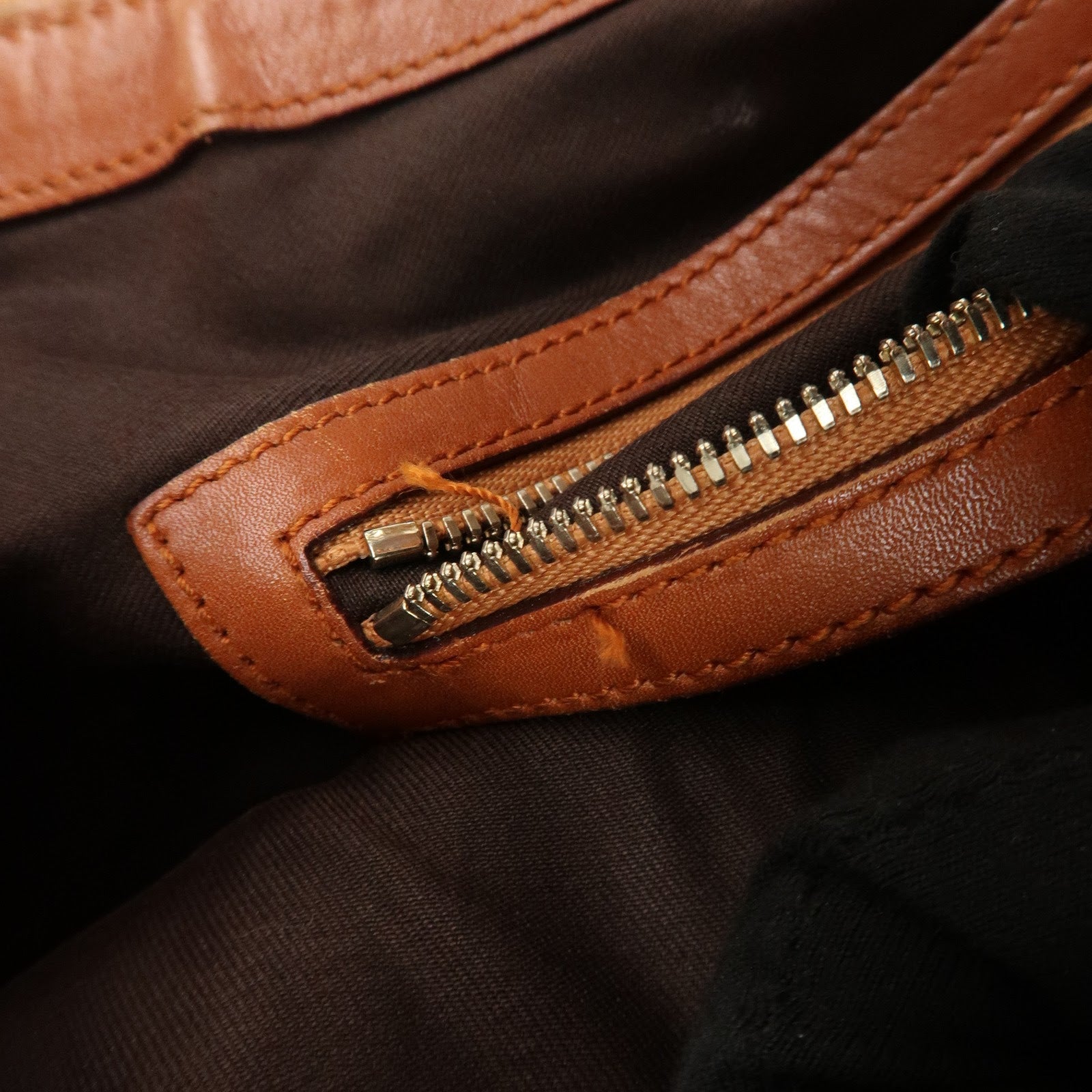 GUCCI Horsebit Leather Shoulder Bag Hand Bag Brown Gold HDW 145764 Used