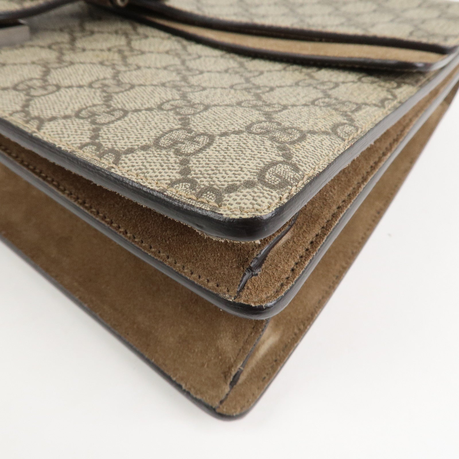 GUCCI Dionysus GG Supreme Chain Shoulder Bag Brown 403348 Used