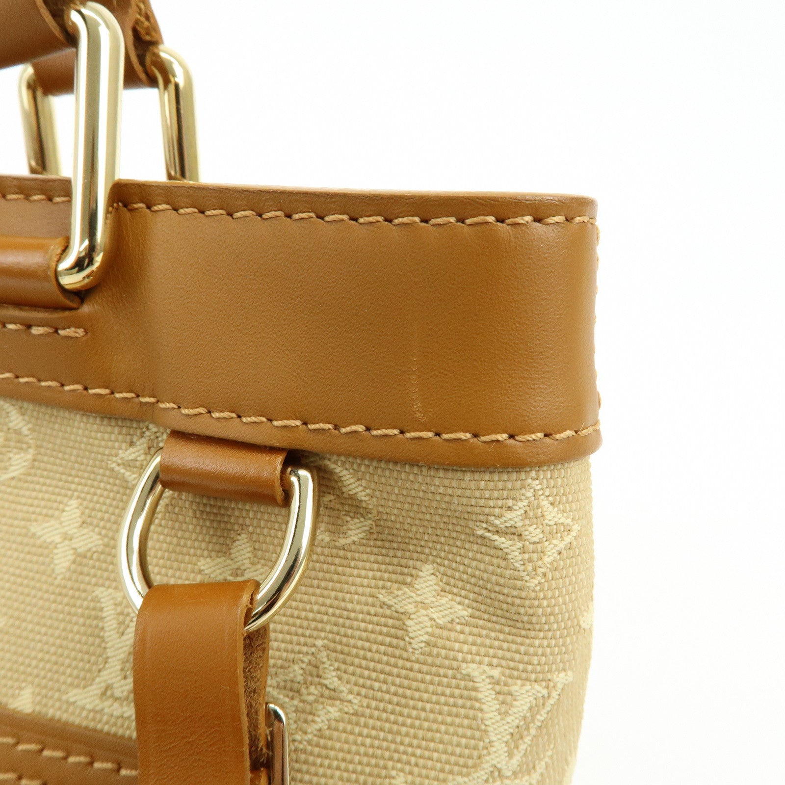 Louis Vuitton Monogram Mini Lucille PM Hand Bag Beige M92684