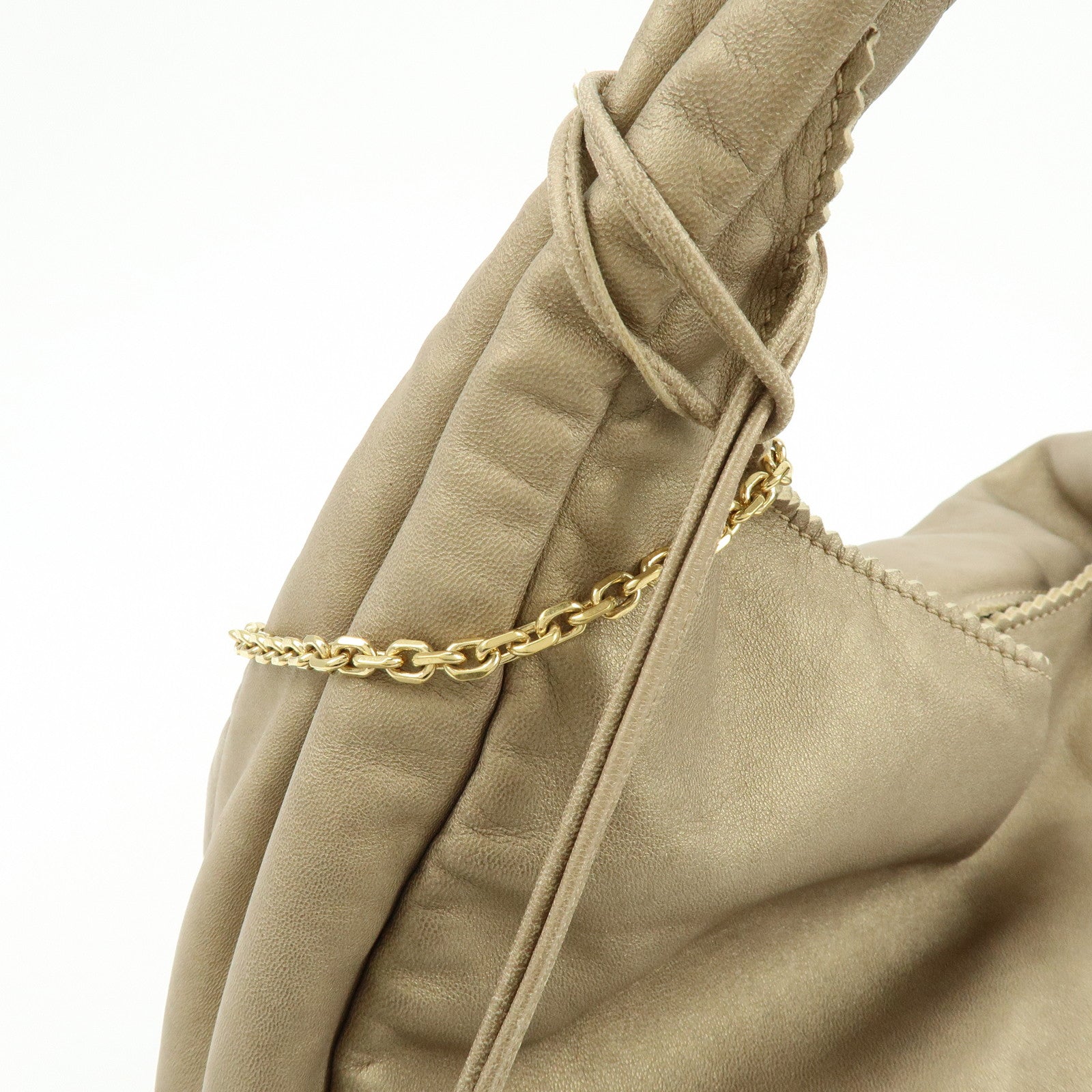 LOEWE Anagram Viento Nappa Leather Tote Bag Shoulder Bag Gold