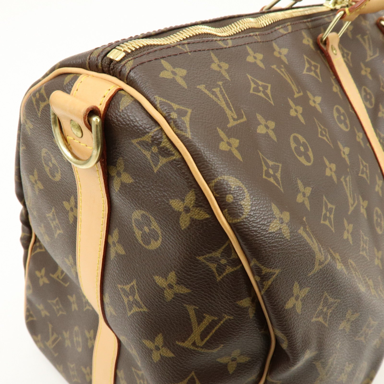 Louis Vuitton Monogram Keep All Bandouliere 55 Boston Bag M41414