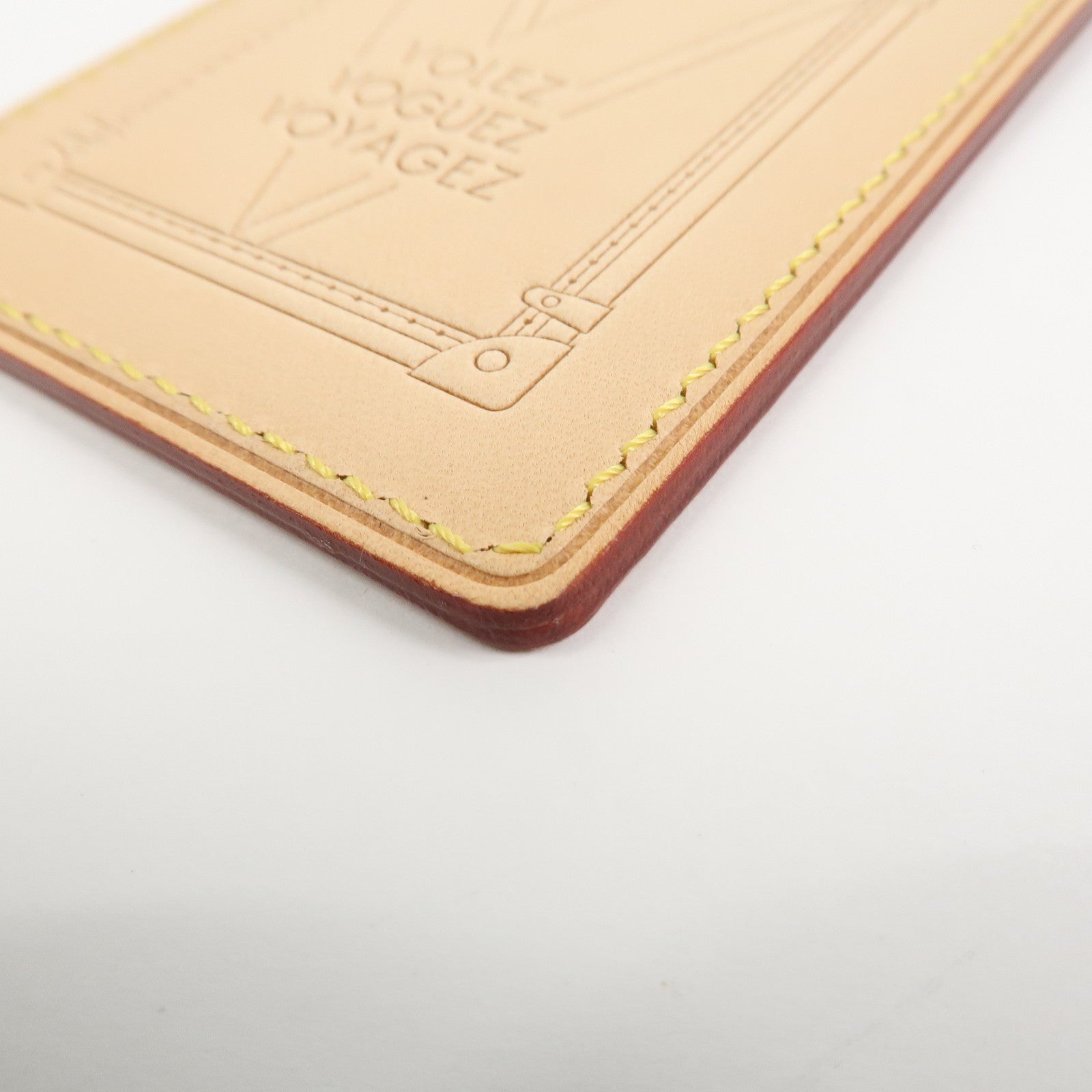 Louis Vuitton Porte-Carte Trunk Leather Card Case Beige M62363