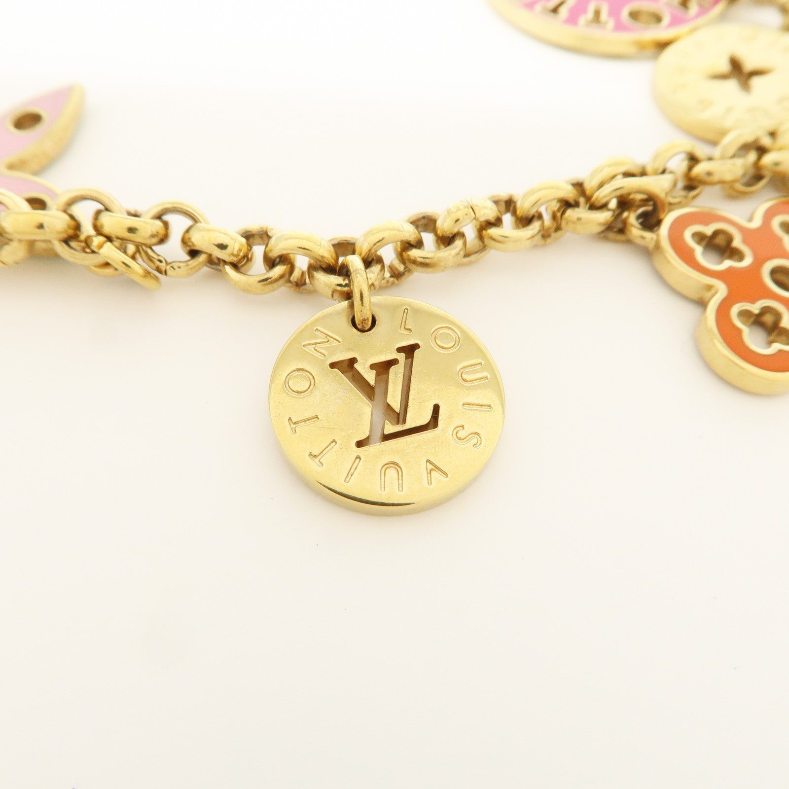 Louis Vuitton Monogram Metal Porte Cles Chaine Looping Bag Chain M66474