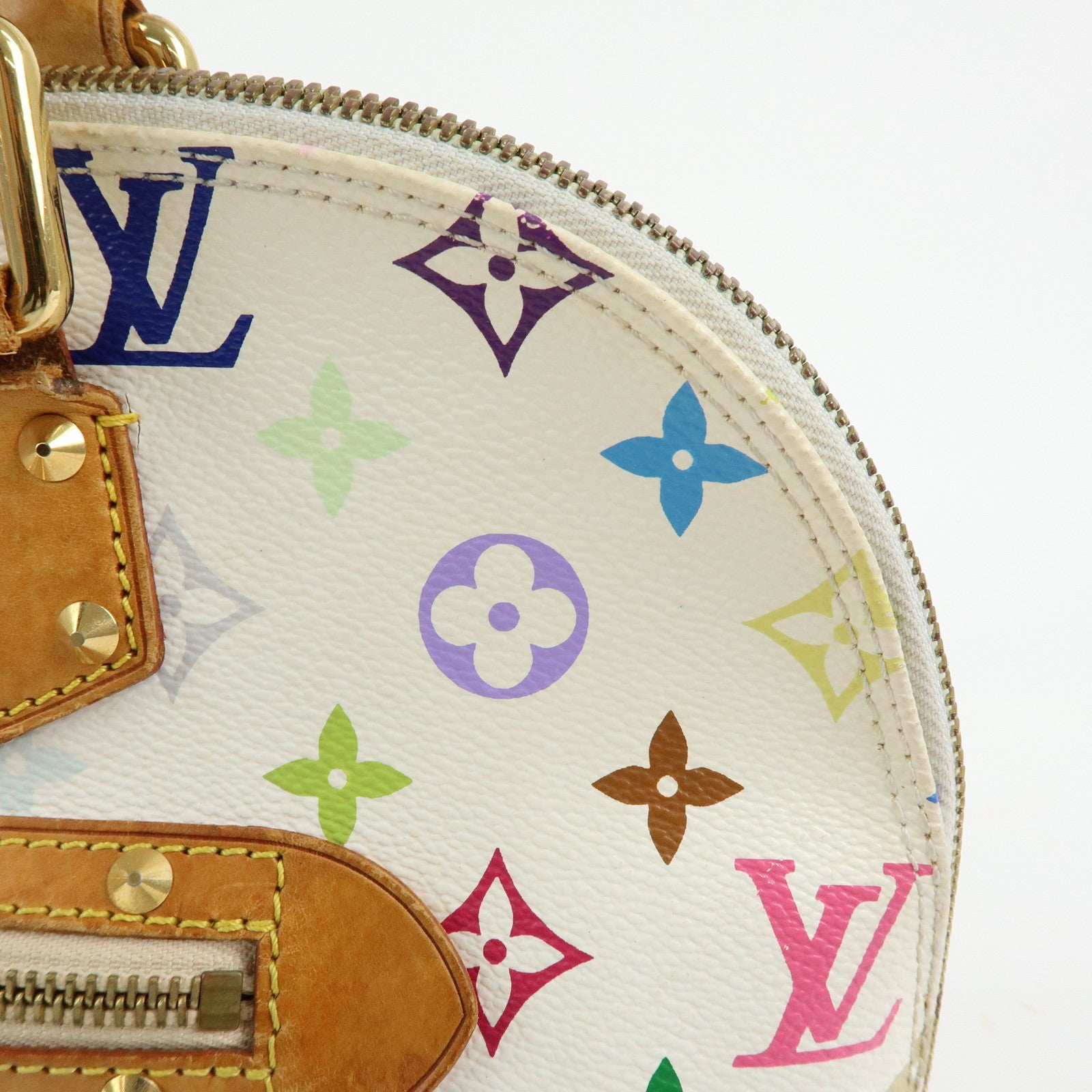 Louis Vuitton Monogram Multicolor Alma PM Hand Bag Blanc M92647