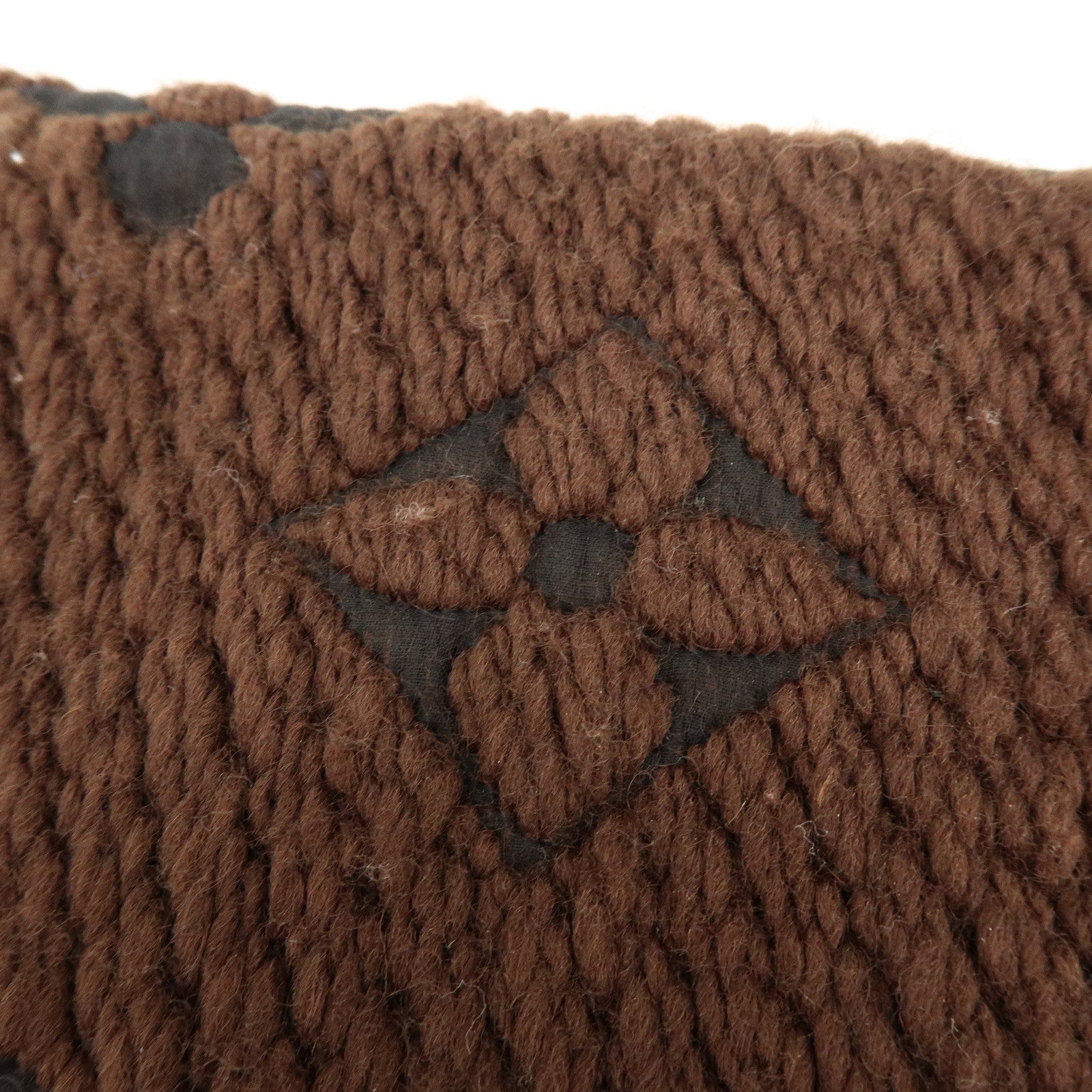 Louis Vuitton Écharpe Logomania Wool Silk Scarf Marron M72241