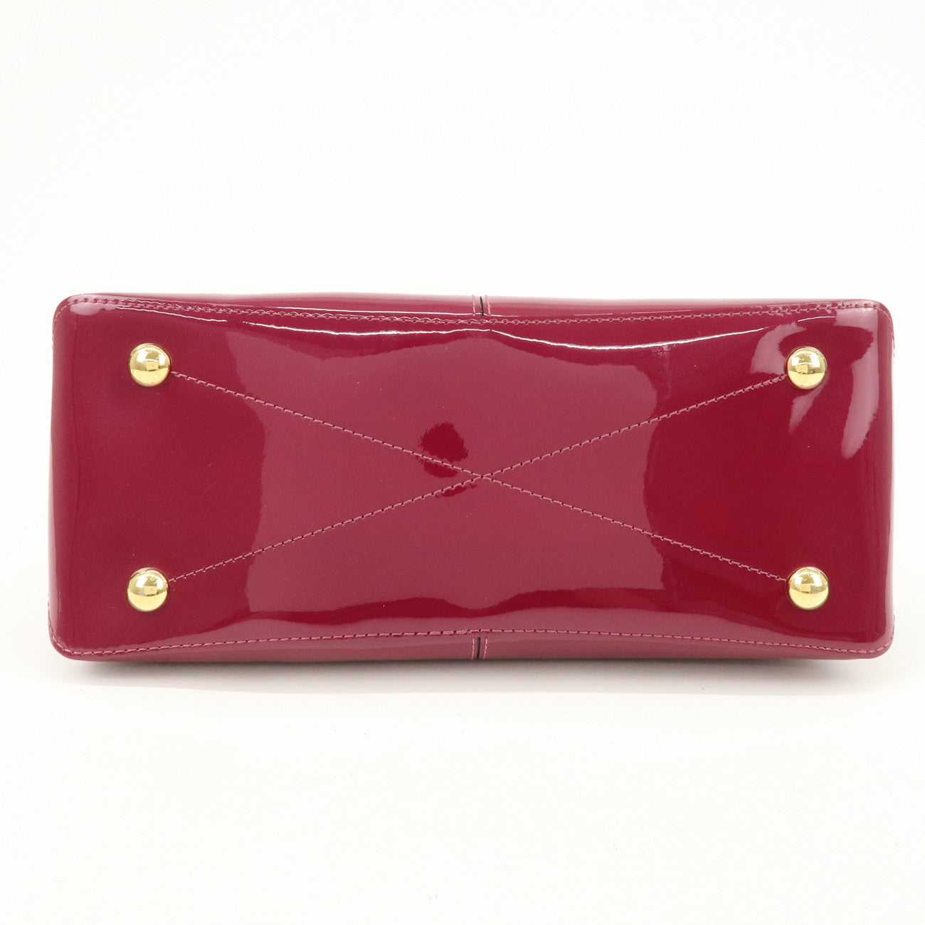 Louis Vuitton Vernis Monogram Tote Miroir 2Way Bag Magenta M54640