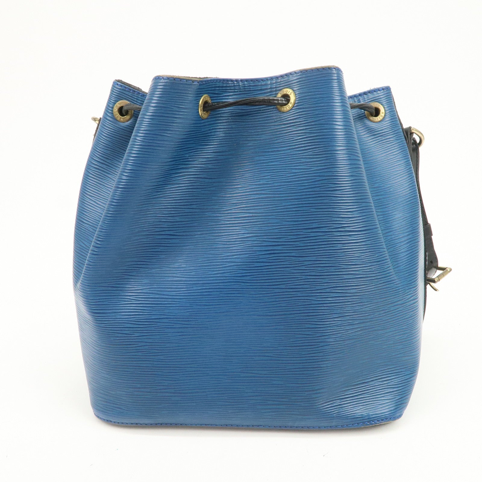 Louis Vuitton Epi Petit Noe Bi-color Shoulder Bag Noir Blue M44152