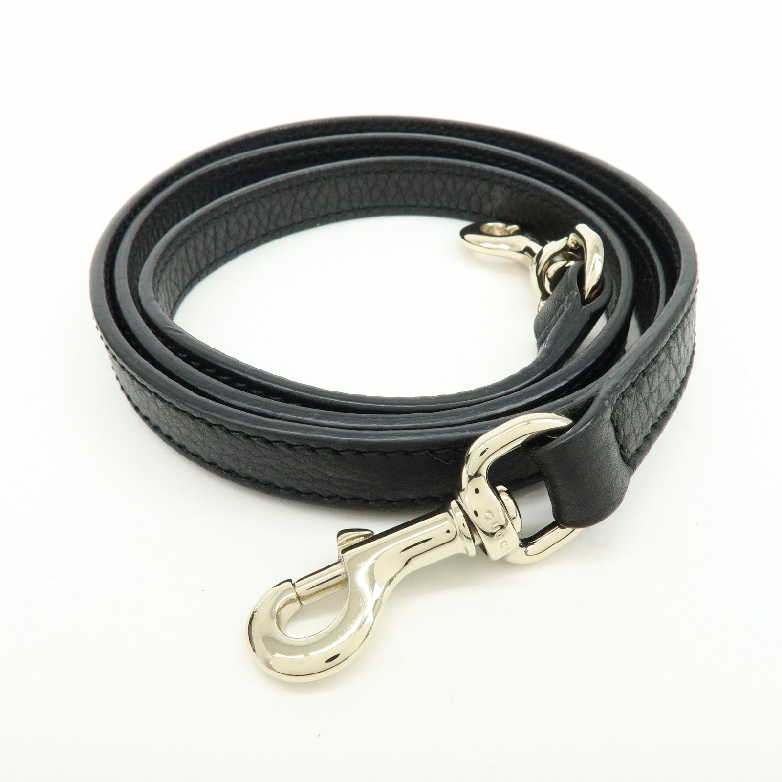 GUCCI SOHO Interlocking G Calf 2Way Hand Shoulder Bag Black 336751