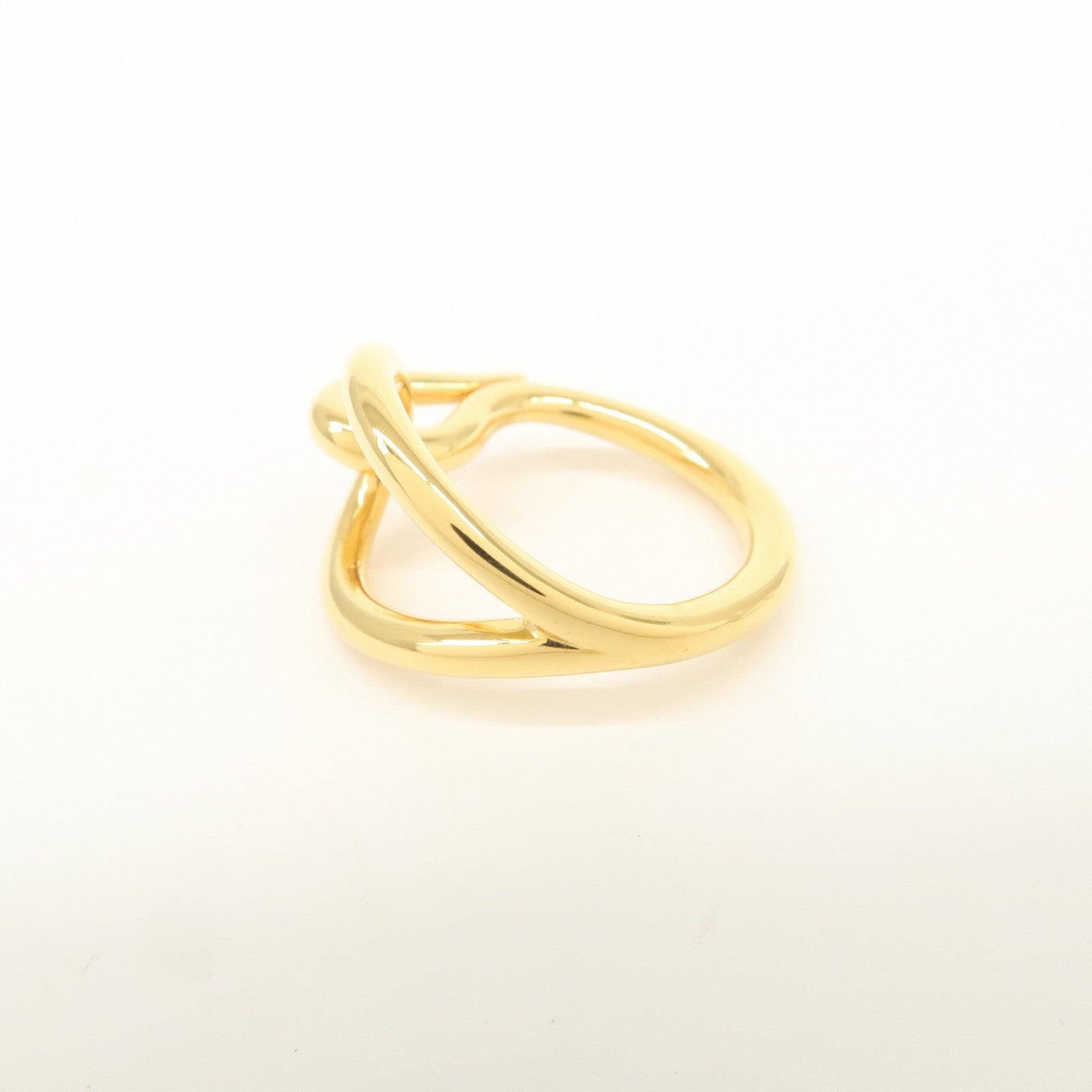 HERMES Jumbo Metal Scarf Ring Scarf Accessory Gold