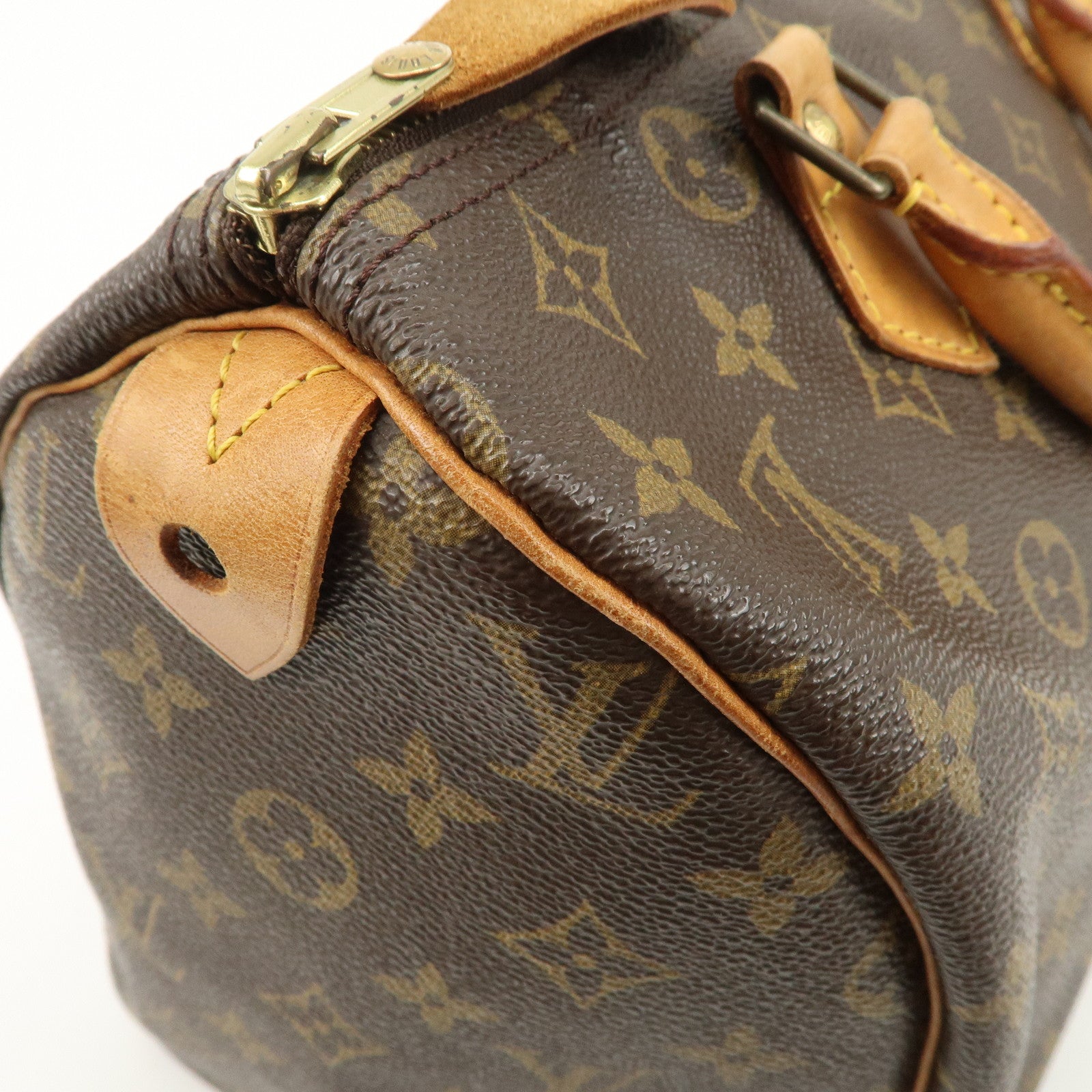 Louis Vuitton Monogram Speedy 30 Boston Bag Brown M41524