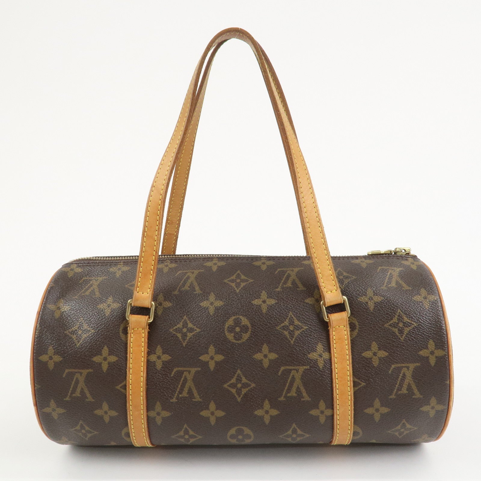 Louis Vuitton Monogram Papillon 30 Hand Bag Brown M51385