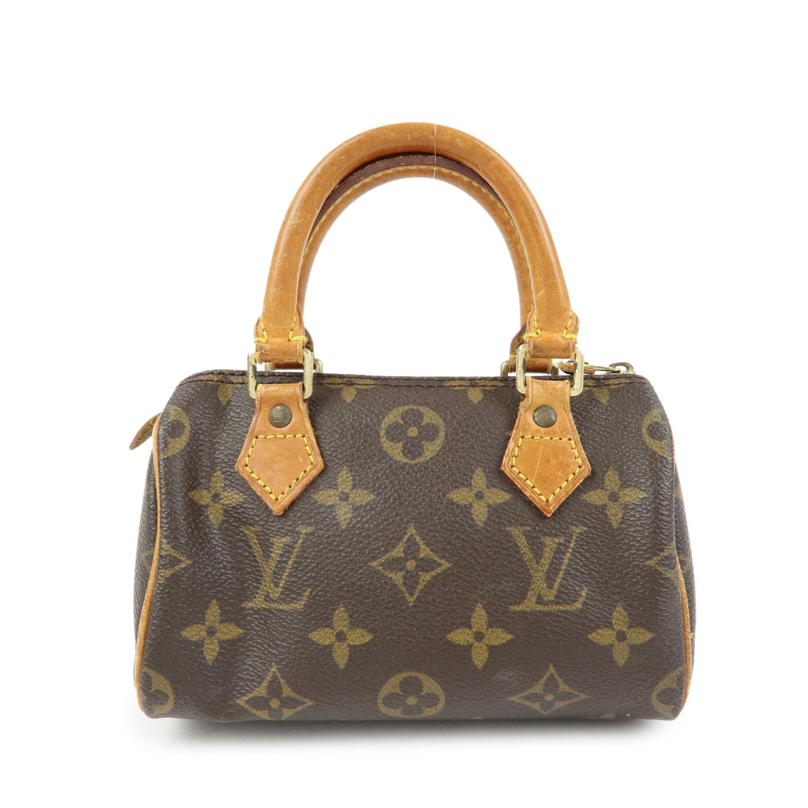 Louis Vuitton Monogram Canvas Mini Speedy Hand Bag Brown M41534