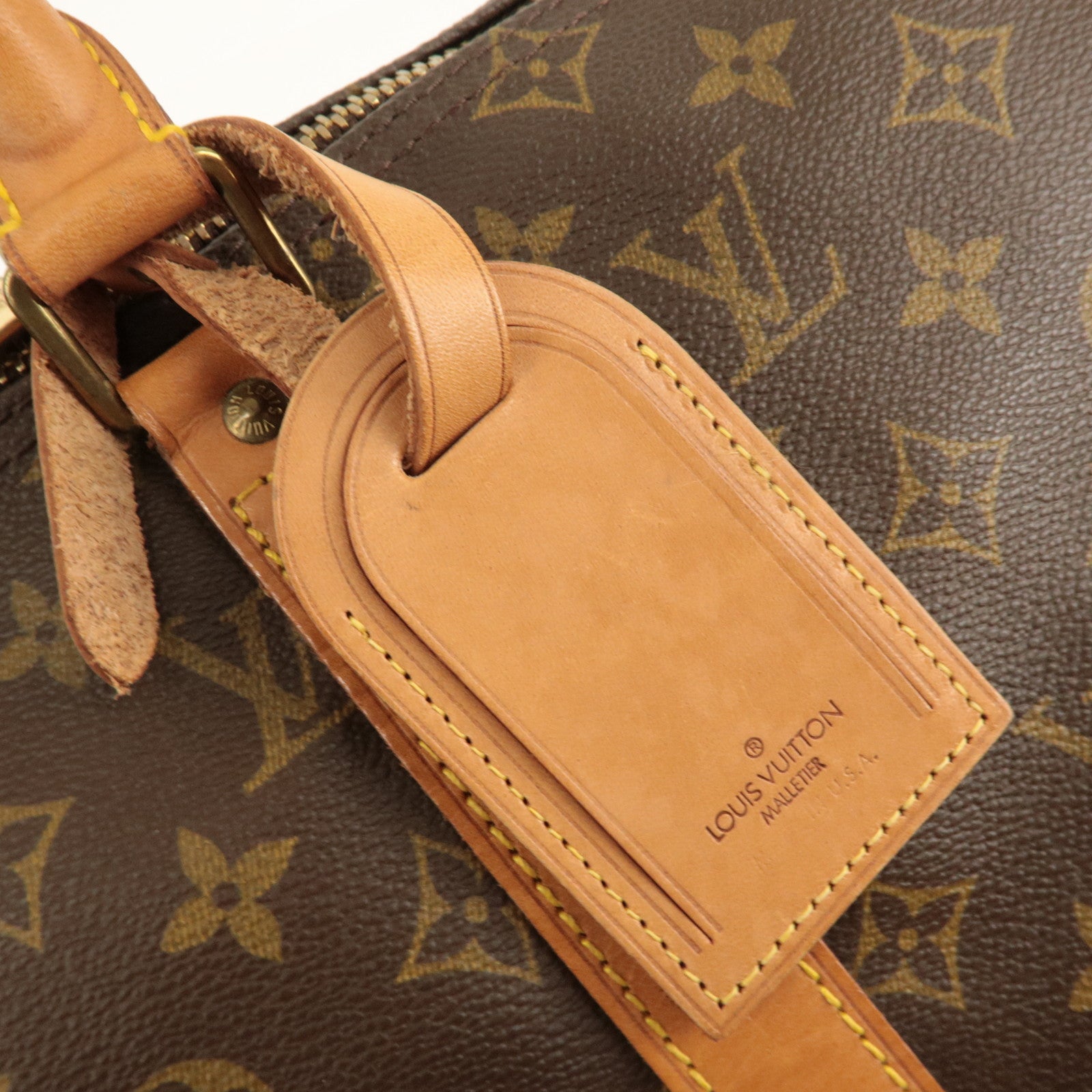 Louis Vuitton Monogram Keep All 45 Boston Bag Brown M41428