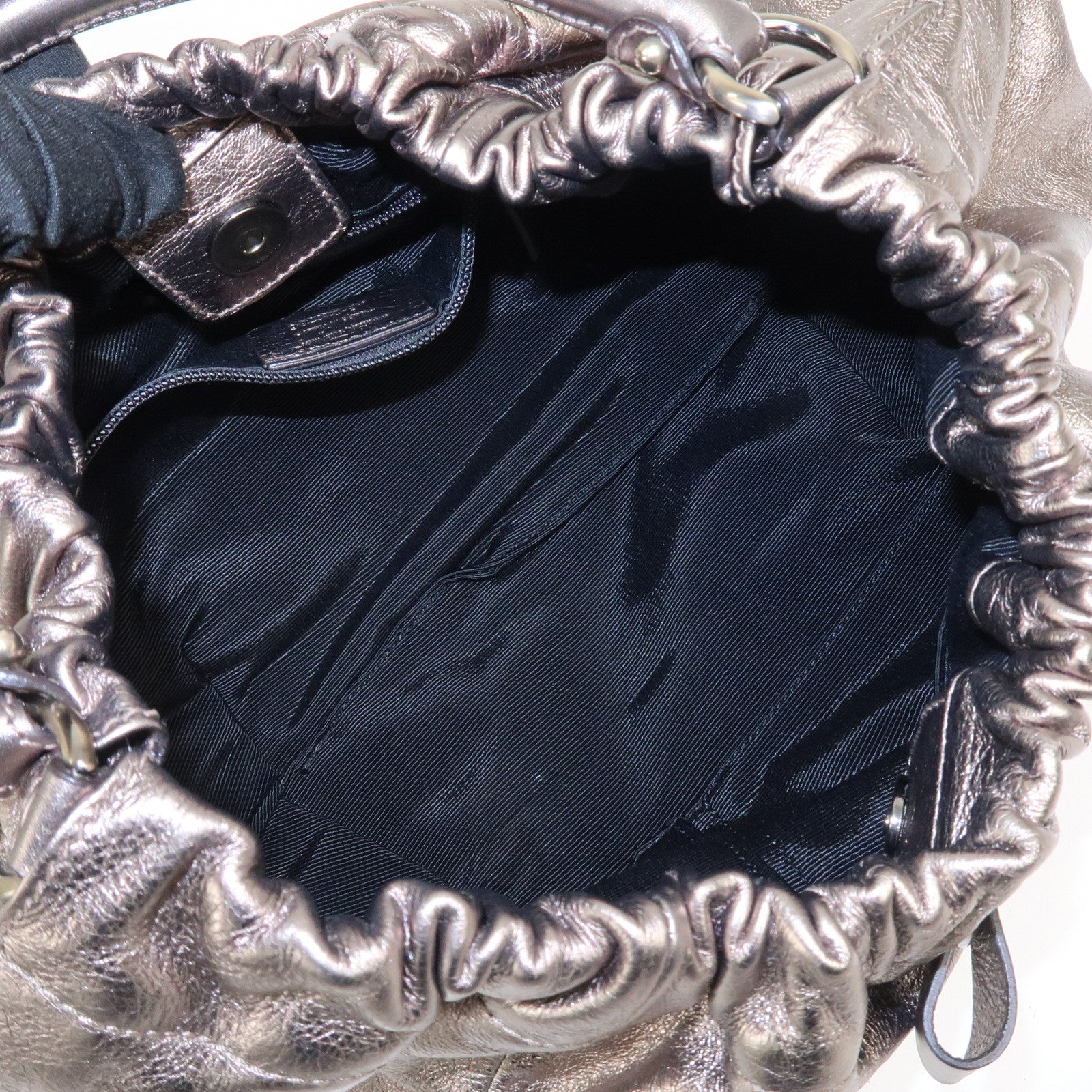 Ferragamo Vara Ribbon Leather Shoulder Bag Hand Bag Bronze