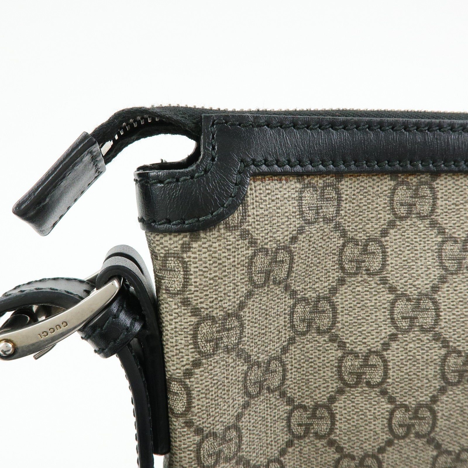 GUCCI Sherry GG Supreme Shoulder Bag Crossbody Bag Beige 387111