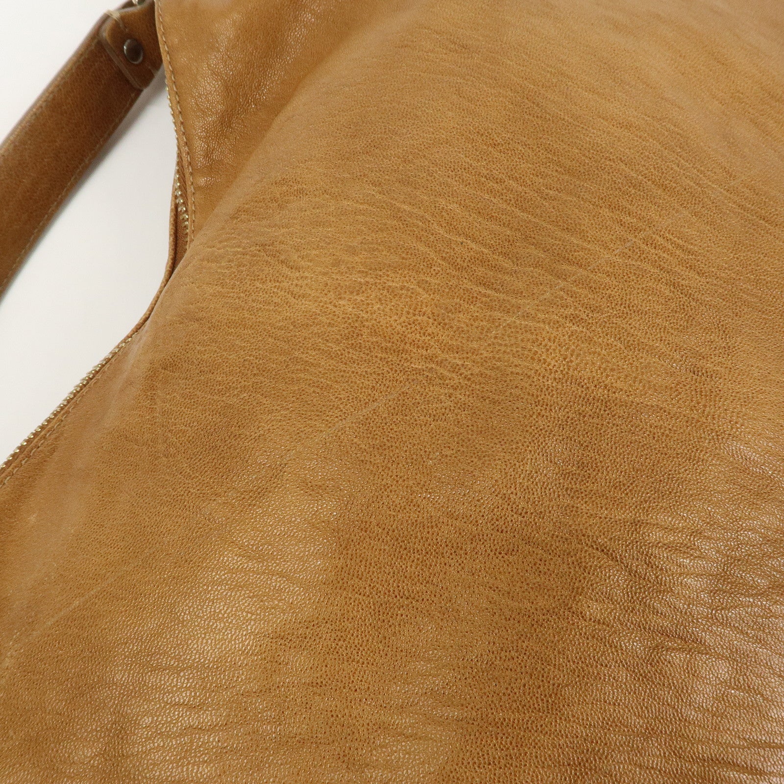 JIMMY CHOO Zodiac Sky Bag Leather Shoulder Bag Light Brown