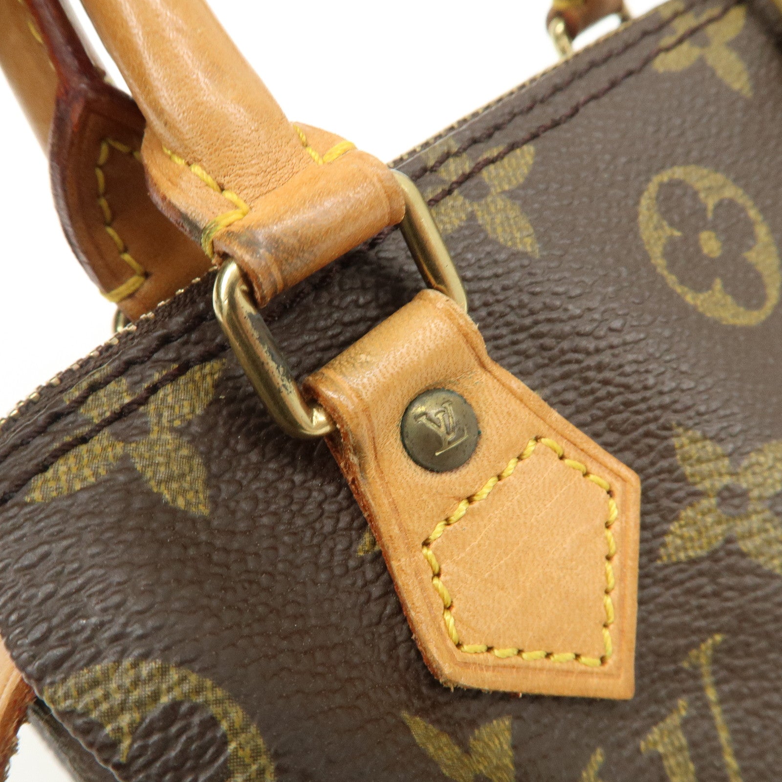 Louis Vuitton Monogram Canvas Mini Speedy Hand Bag Brown M41534