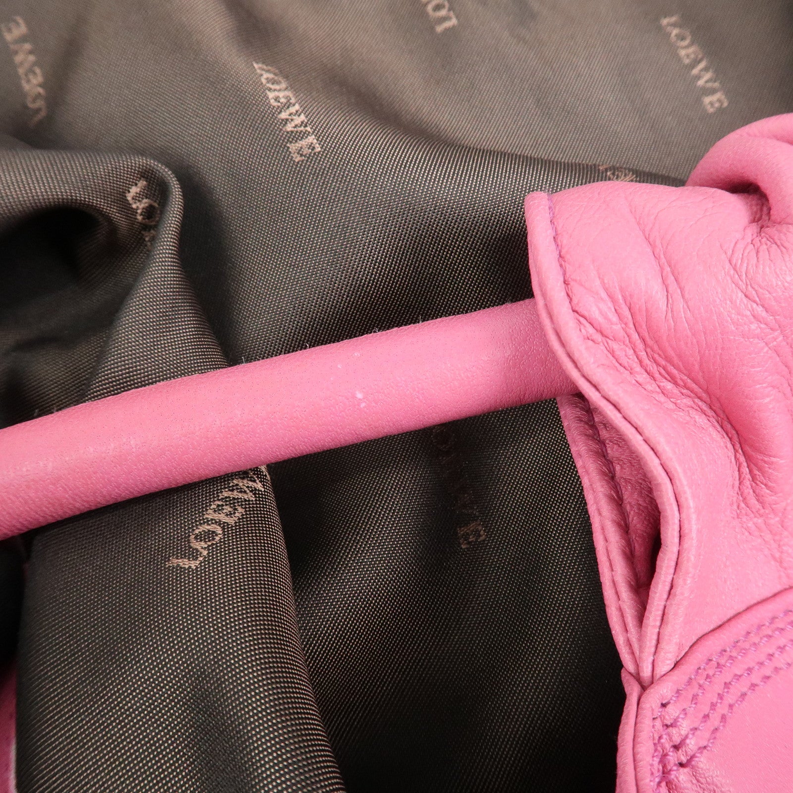 LOEWE Anagram Nappa Aire Leather Hand Bag Shoulder Bag Pink