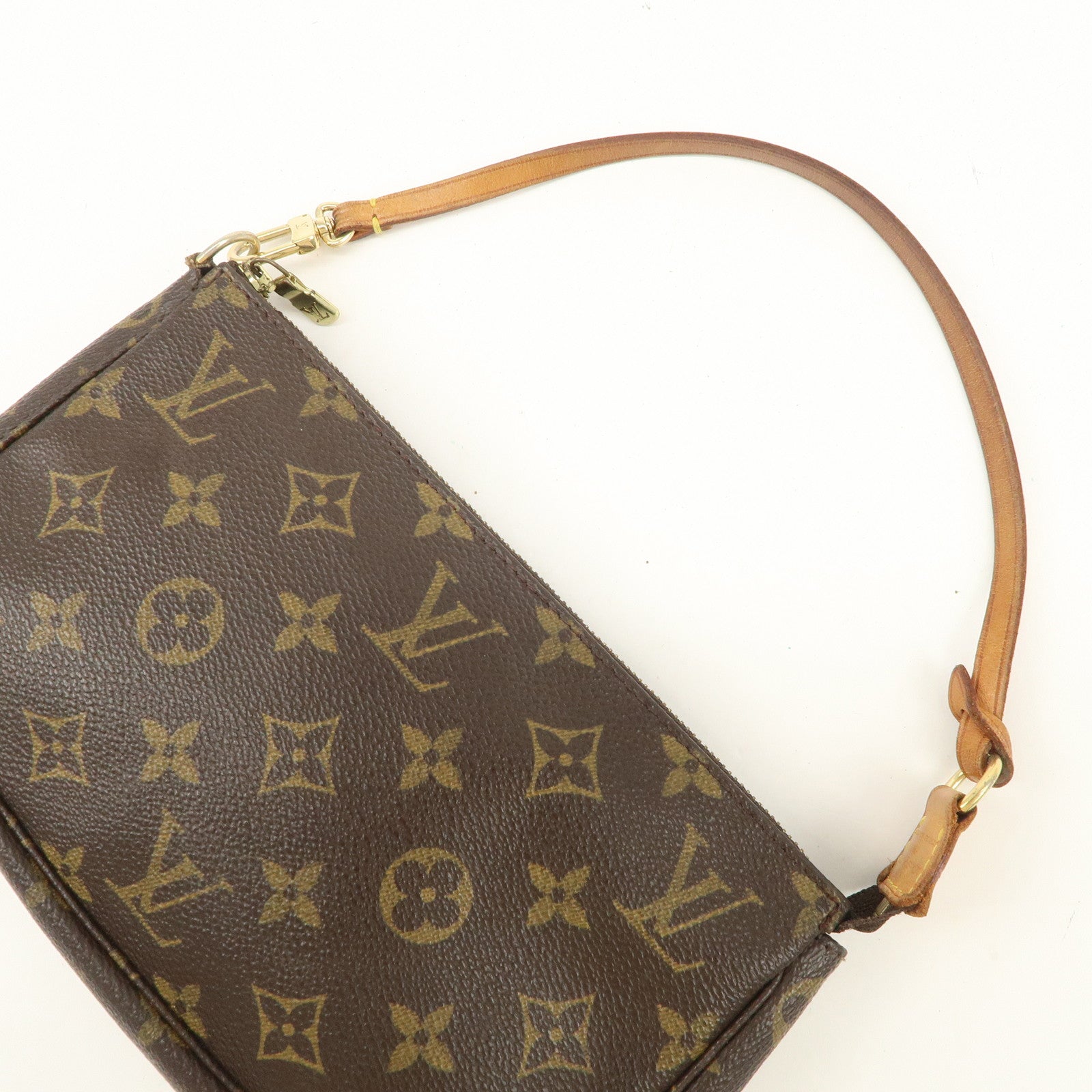 Louis Vuitton Monogram Pochette Accessoires Pouch Hand Bag M51980 Used