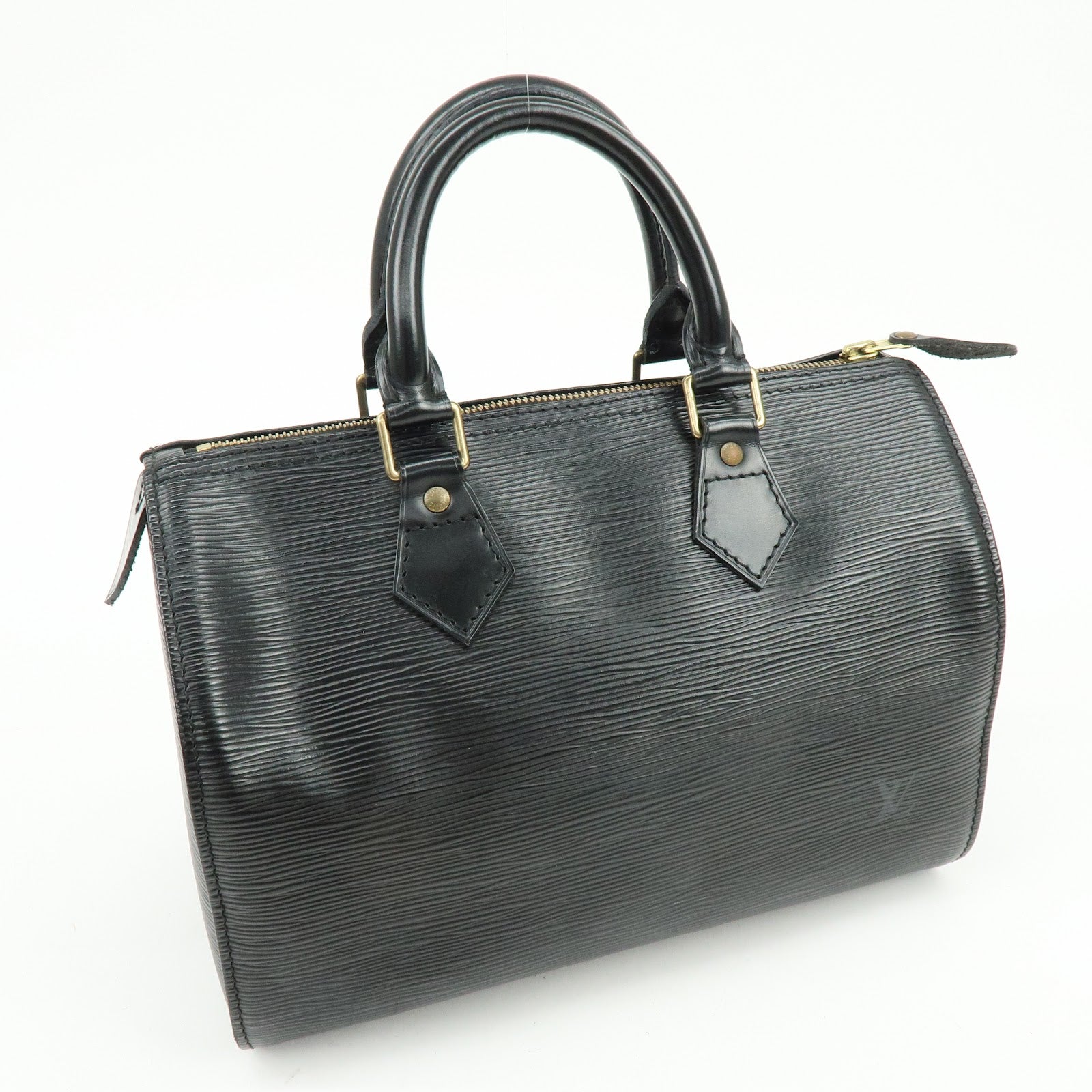Louis Vuitton Epi Leather Speedy 25 Hand Bag Boston Bag Noir M59032