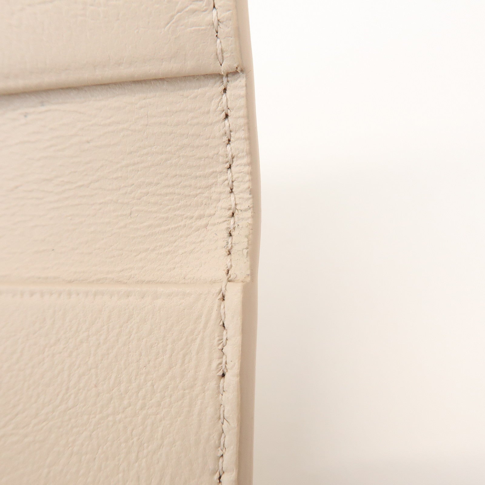 BALENCIAGA CASH Leather 6 Rings Key Case Key Holder Beige