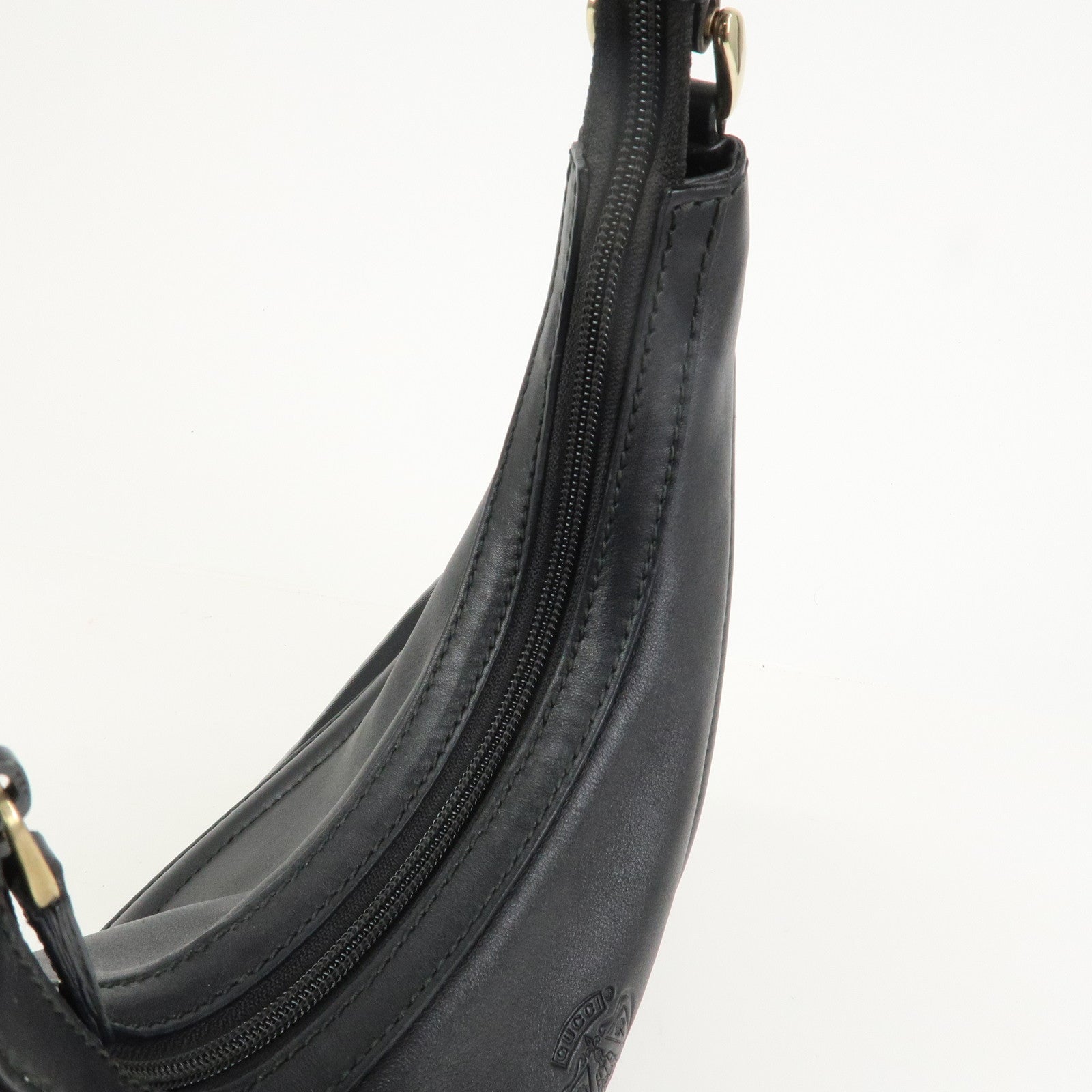 GUCCI Hysteria PVC Canvas Leather Shoulder Bag Black 262903