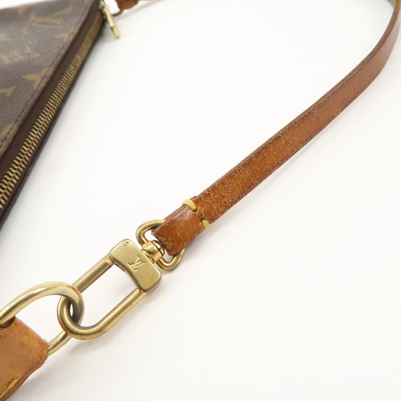 Louis Vuitton Monogram Pochette Accessories Pouch Hand Bag M51980 Used