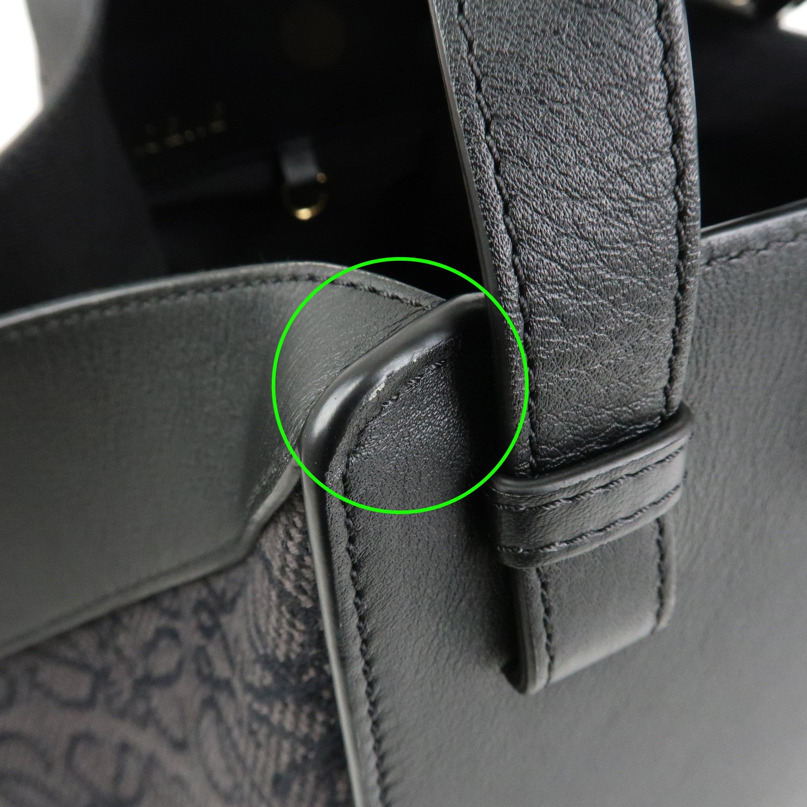 LOEWE Anagram Hammock Small Leather Shoulder Crossbody Bag Black