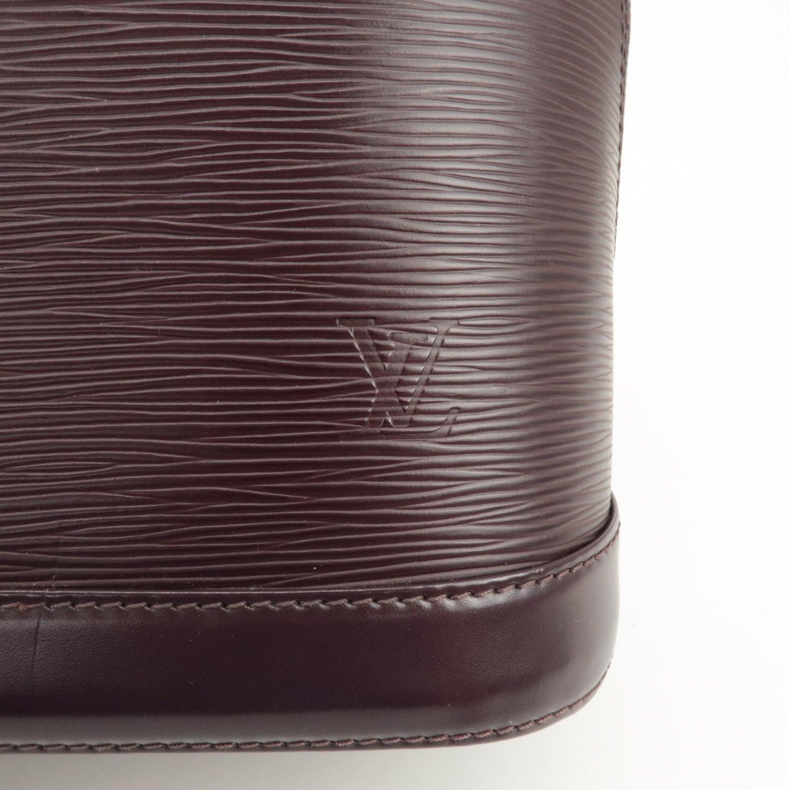 Louis Vuitton Epi Leather Alma PM Hand Bag Cassis M5280K Used