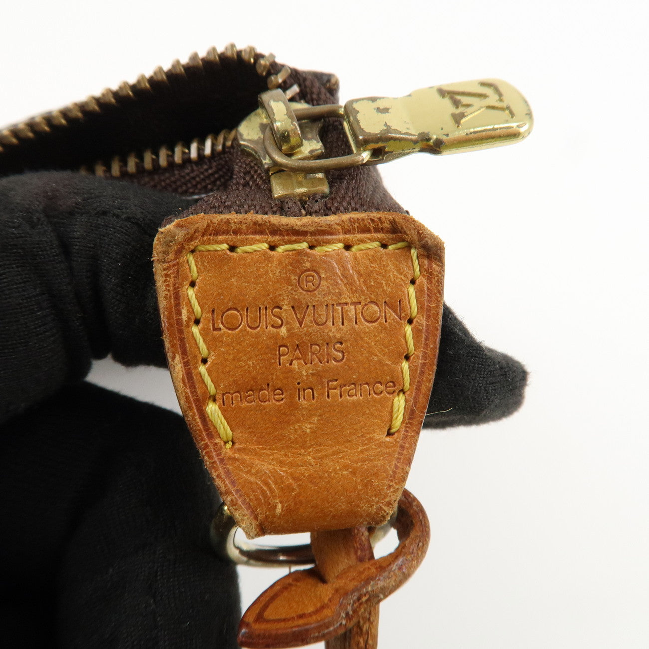 Louis Vuitton Monogram Pochette Accessoires Hand Bag Brown M51980 Used