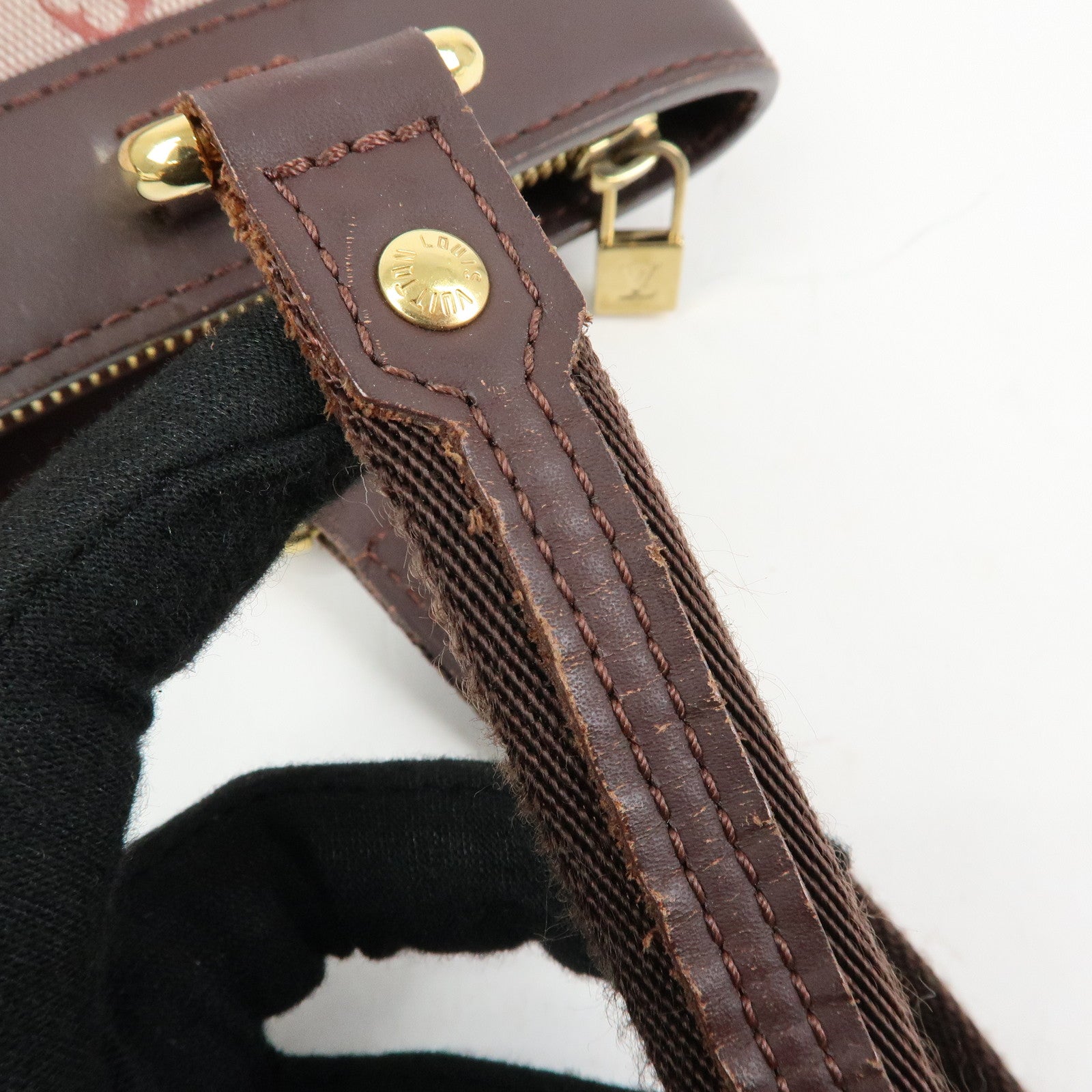 Louis Vuitton Monogram Mini Lucille PM Hand Bag Cerise M92678