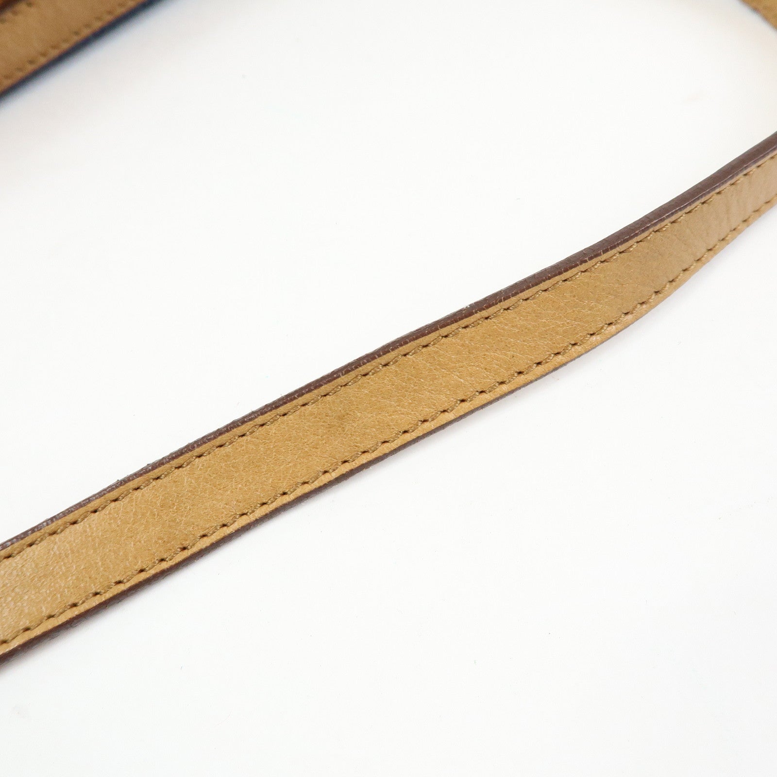 Ferragamo Gancini Canvas Leather Hand Bag Shoulder Bag Blue